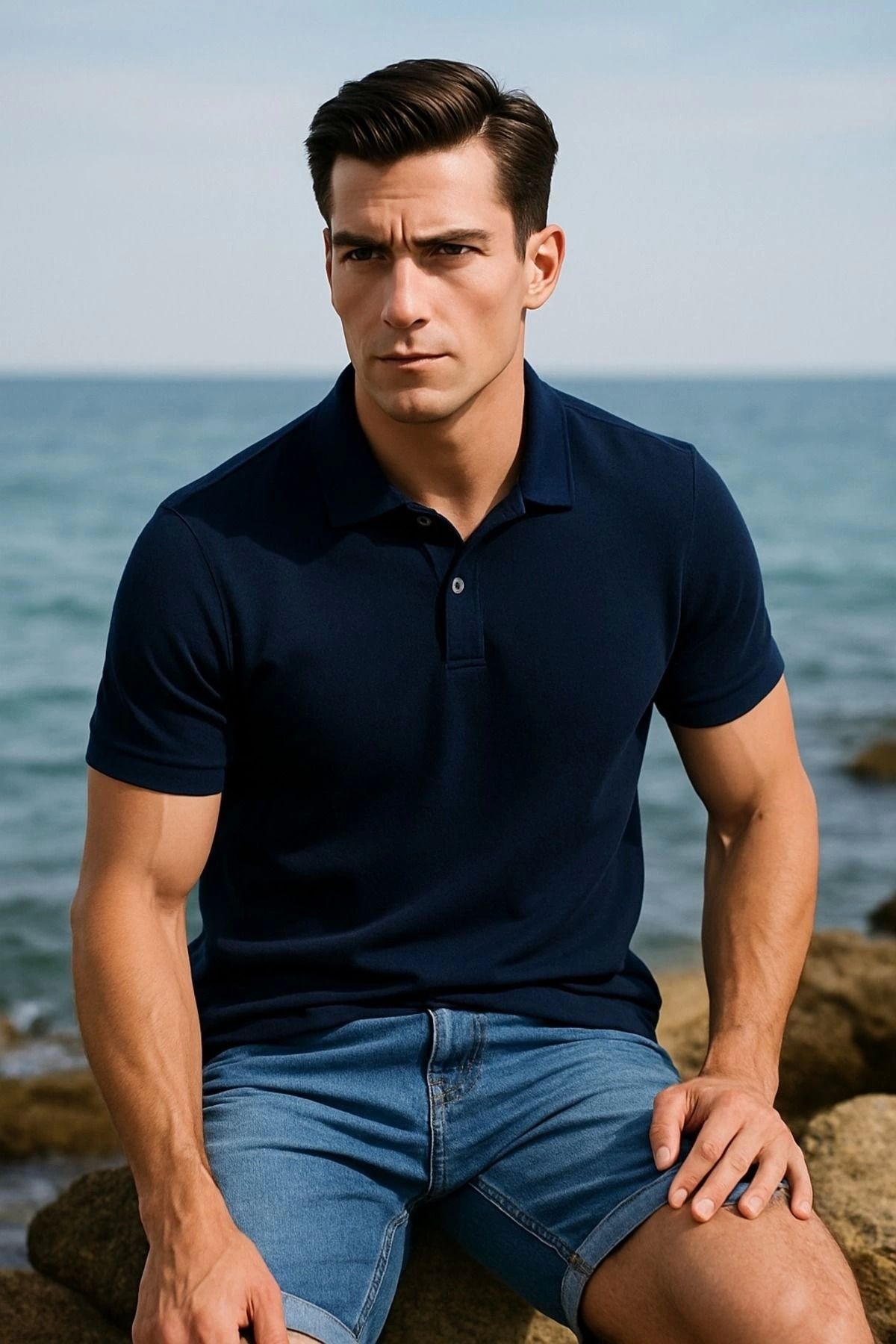 LC Waikiki %100 Pamuk Terletmez Kumaş Polo Yaka Erkek T-Shirt