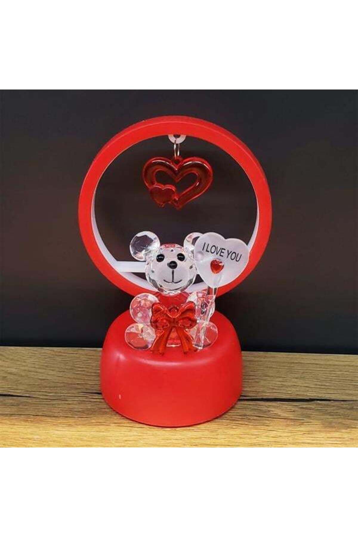 Emperium Işıklı Kırmızı I Love You Ayıcık