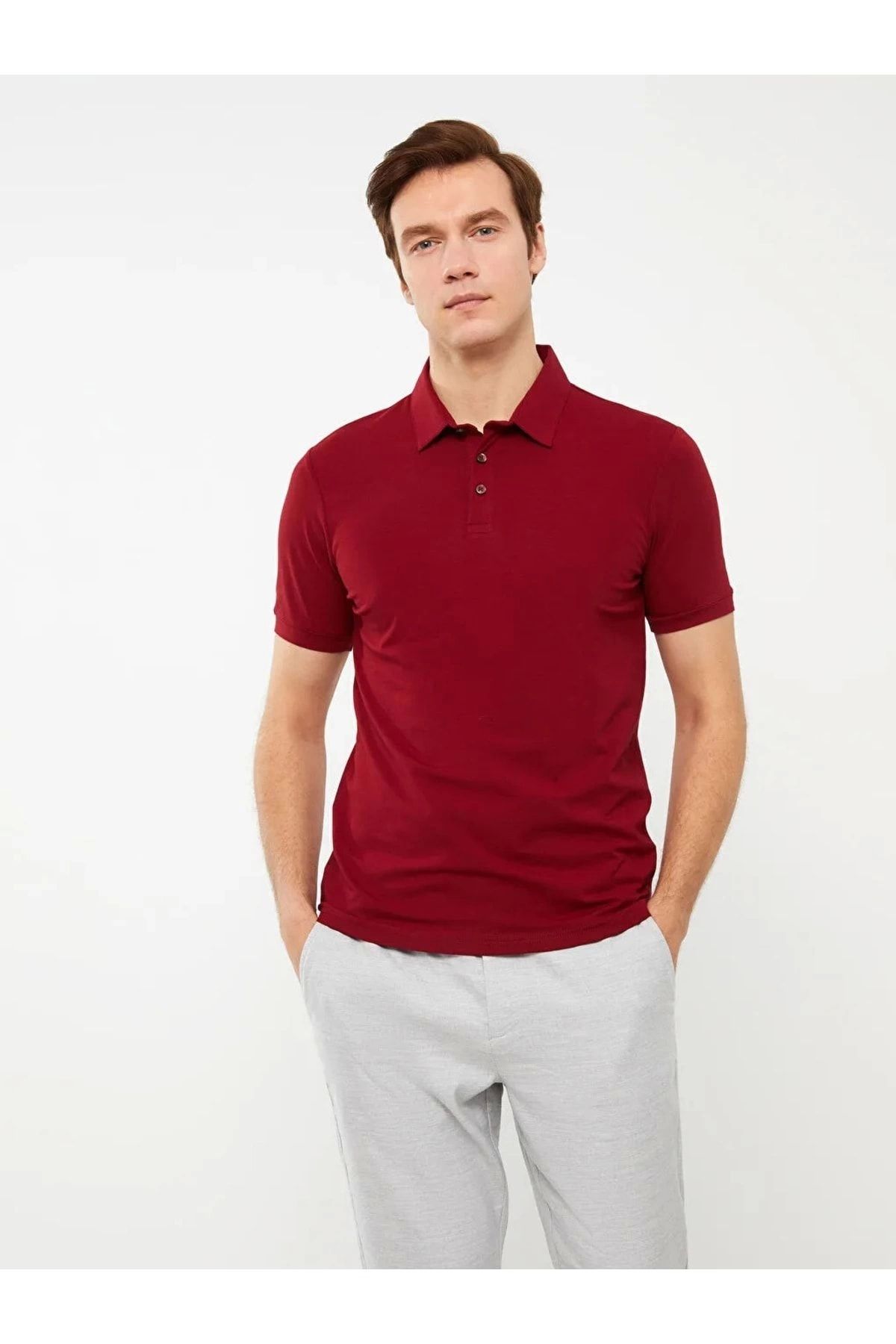 LC Waikiki LCWAIKIKI Basic Polo Yaka Kısa Kollu Erkek Tişört