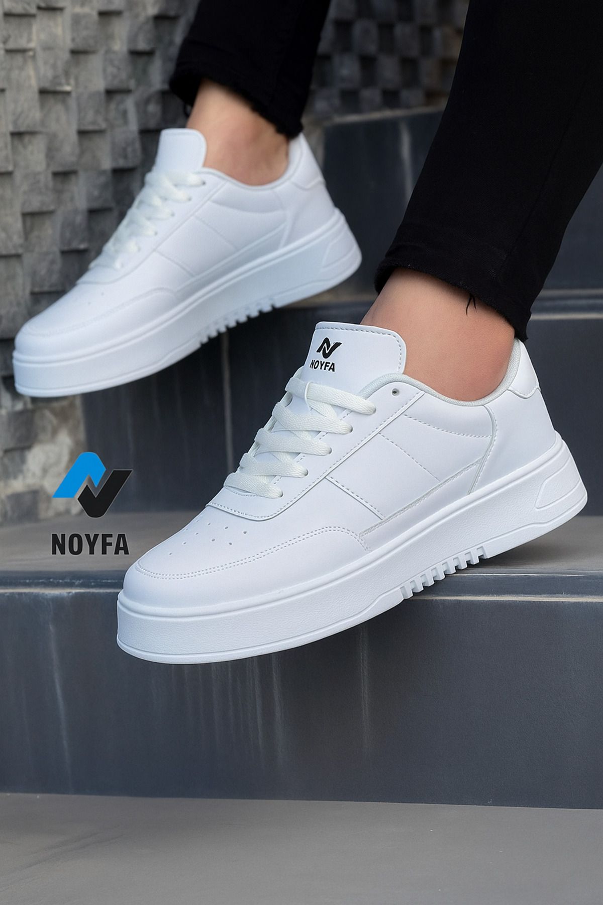 Noyfa erkek spor ayakkabısı düz taban ayakkabı erkek spor ayakkabısı sneaker