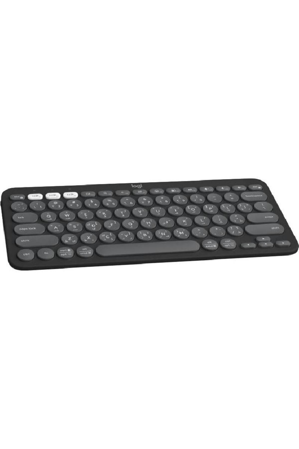 logitech-Pebble Keys 2 K380s Keyboard Bluetooth for iOS/Android/Windows OS/mac OS Tonal Graphite 2