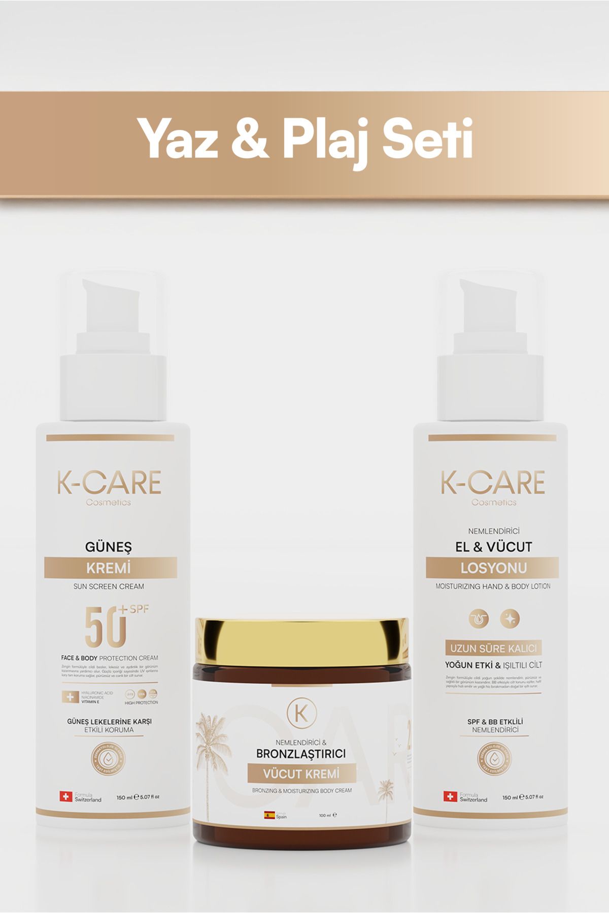 K K-CARE Cosmetics Yaz Plaj Seti