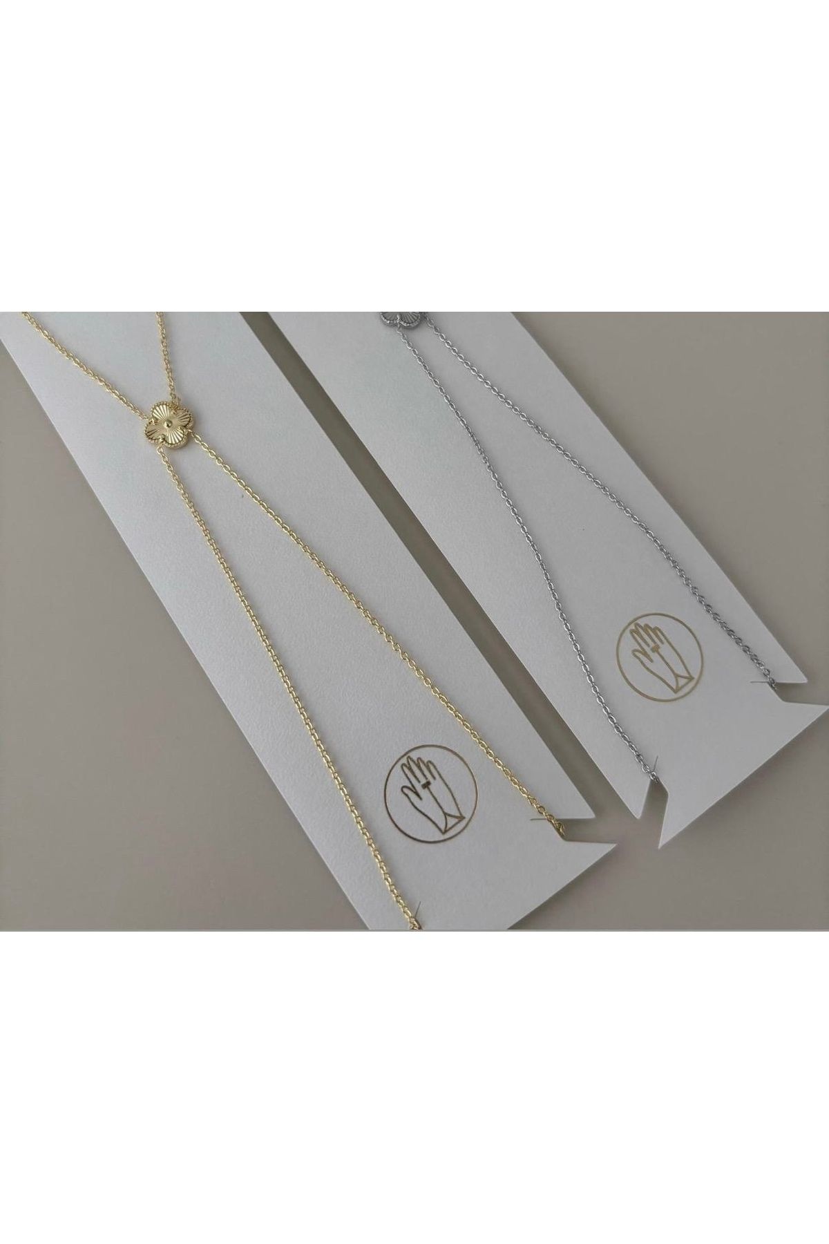 FASHİON JEWELRY Tek Yoncalı 14 K Renk Gold Kadın Şahmeran