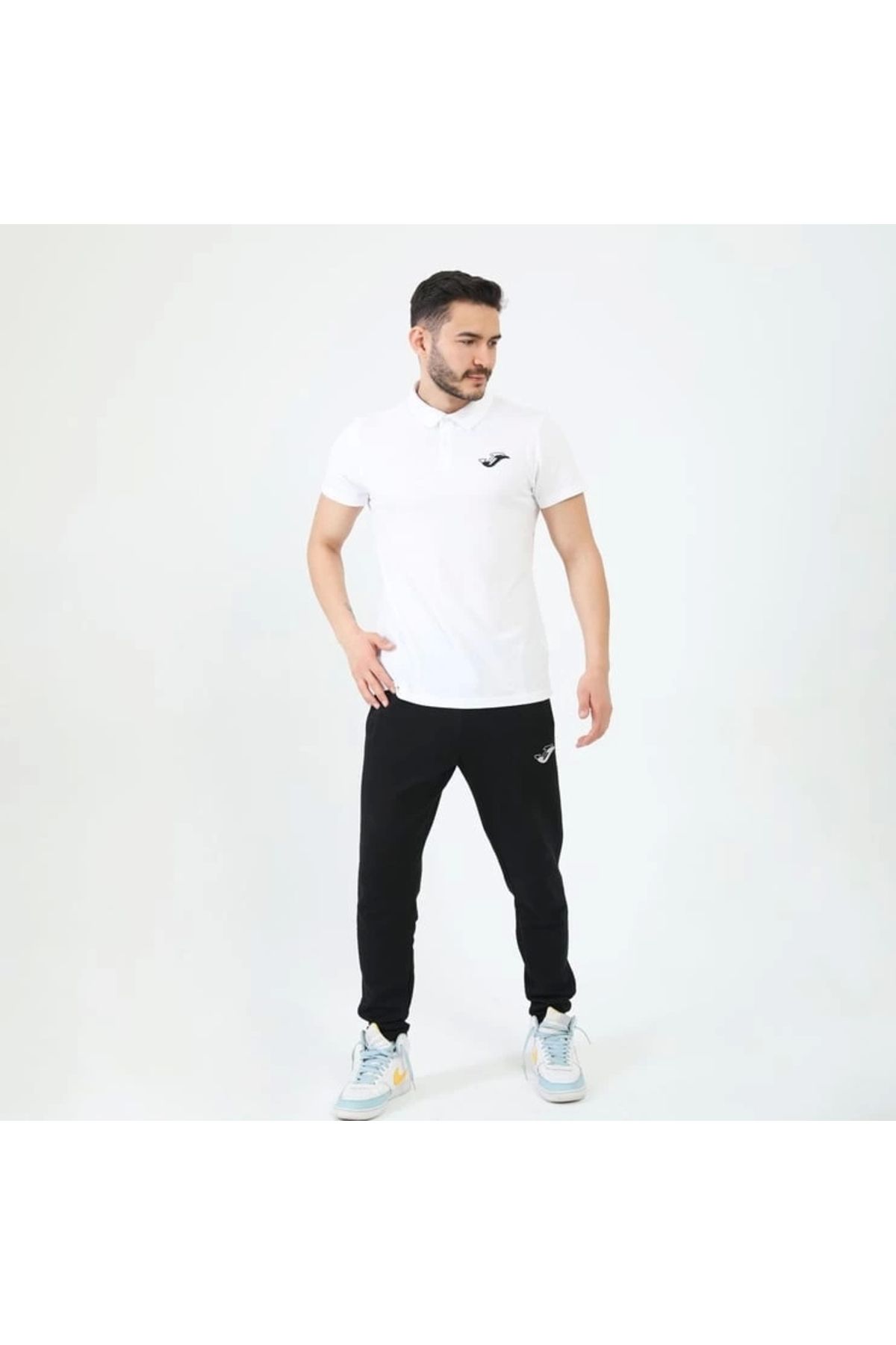 Joma Erkek Günlük T-shirt Polo Rush Beyaz 4231115