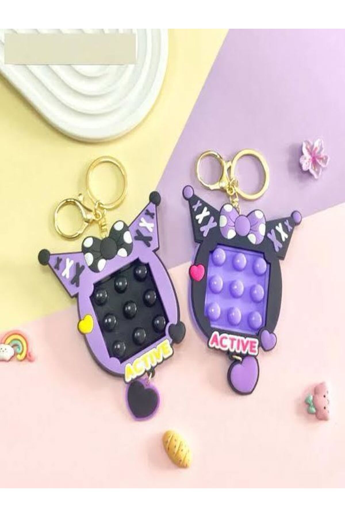 EyER Shoping Kuromi Popit Anahtarlık VİP Kalite mor