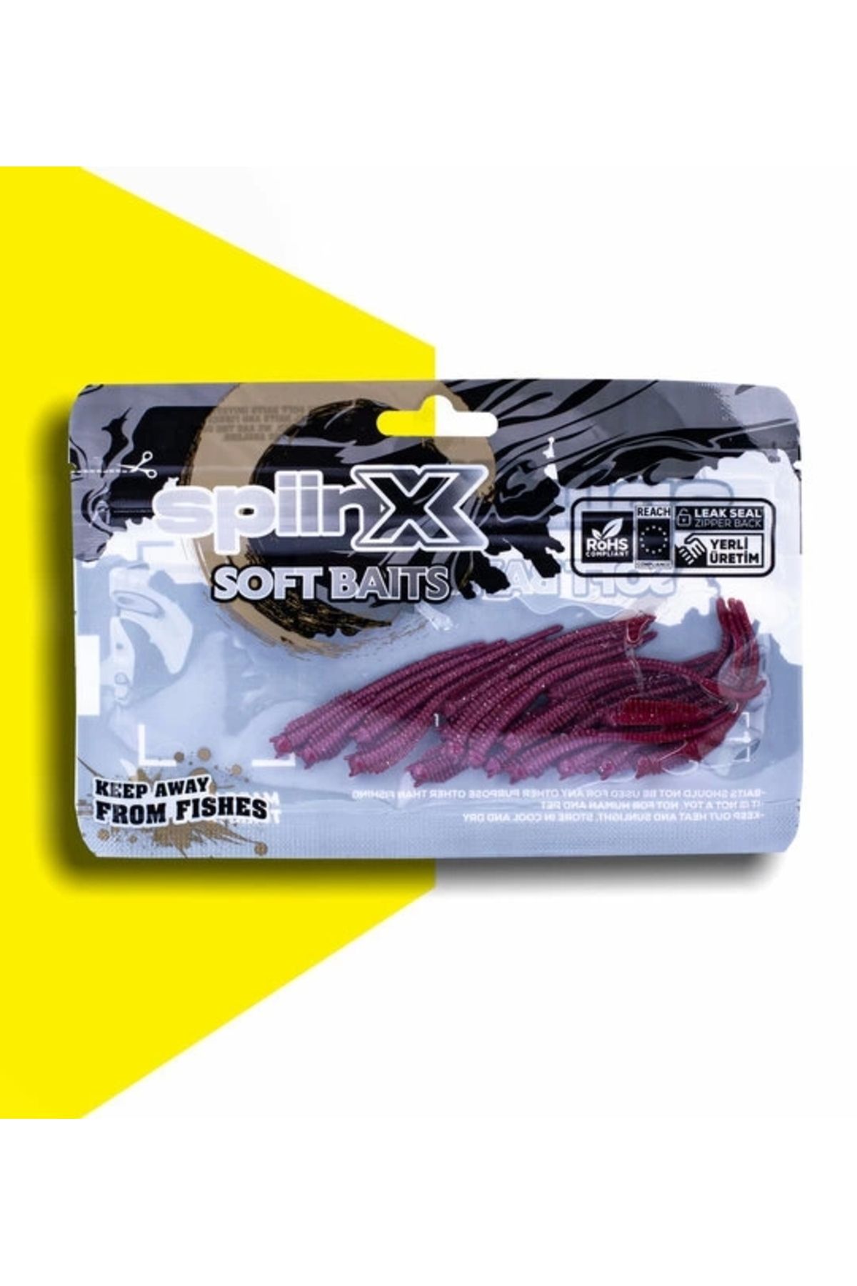 SpiinX Sandworm Lrf Silikon 6cm 18p Renk: Bukalemun Pellet