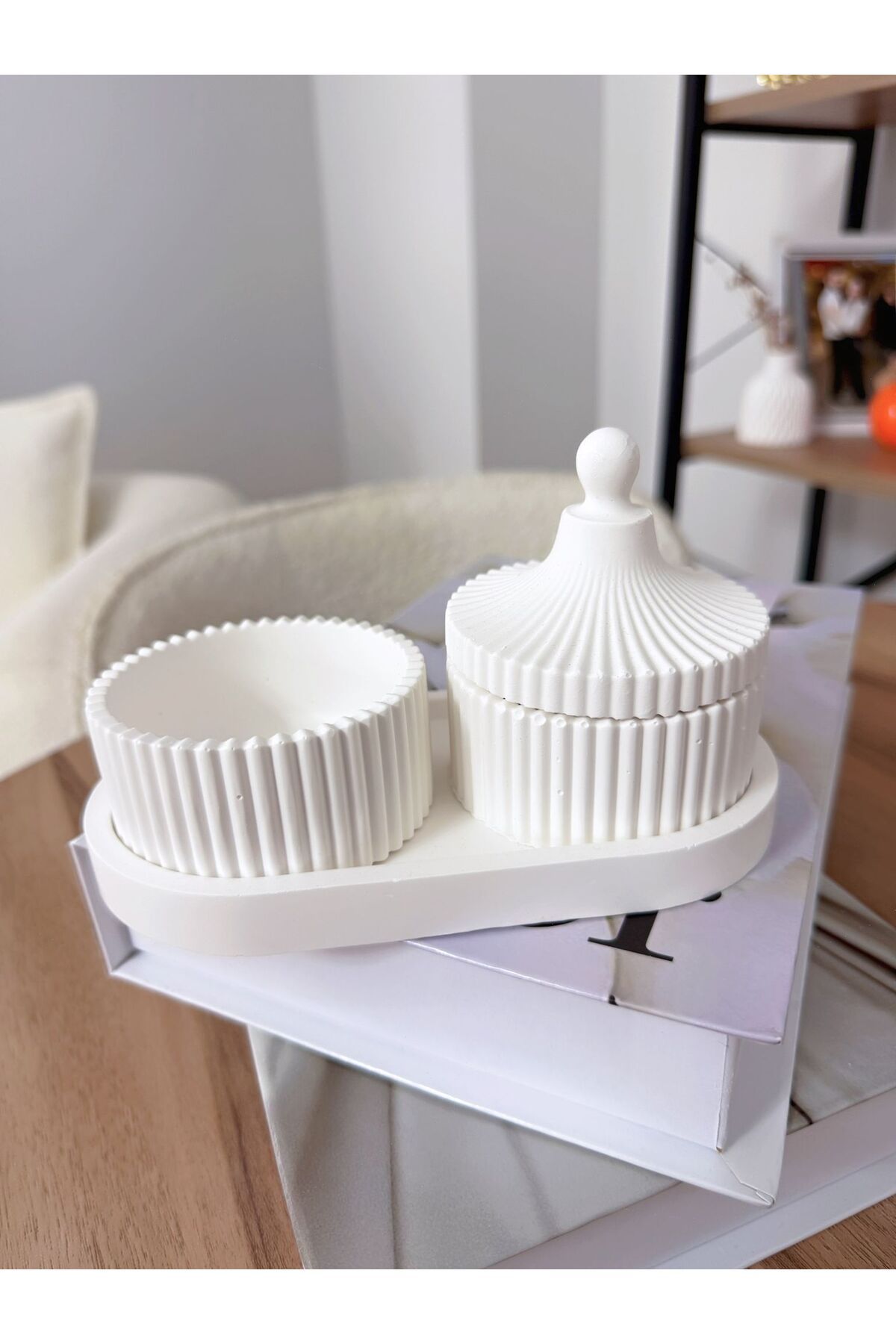 Deslina Dekoratif Masaüstü Organizer 3lü set / Ev & Ofis