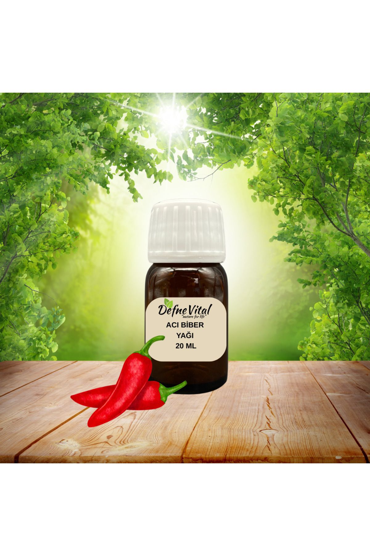 DEFNE VİTAL ACI BİBER YAĞI 20 ML