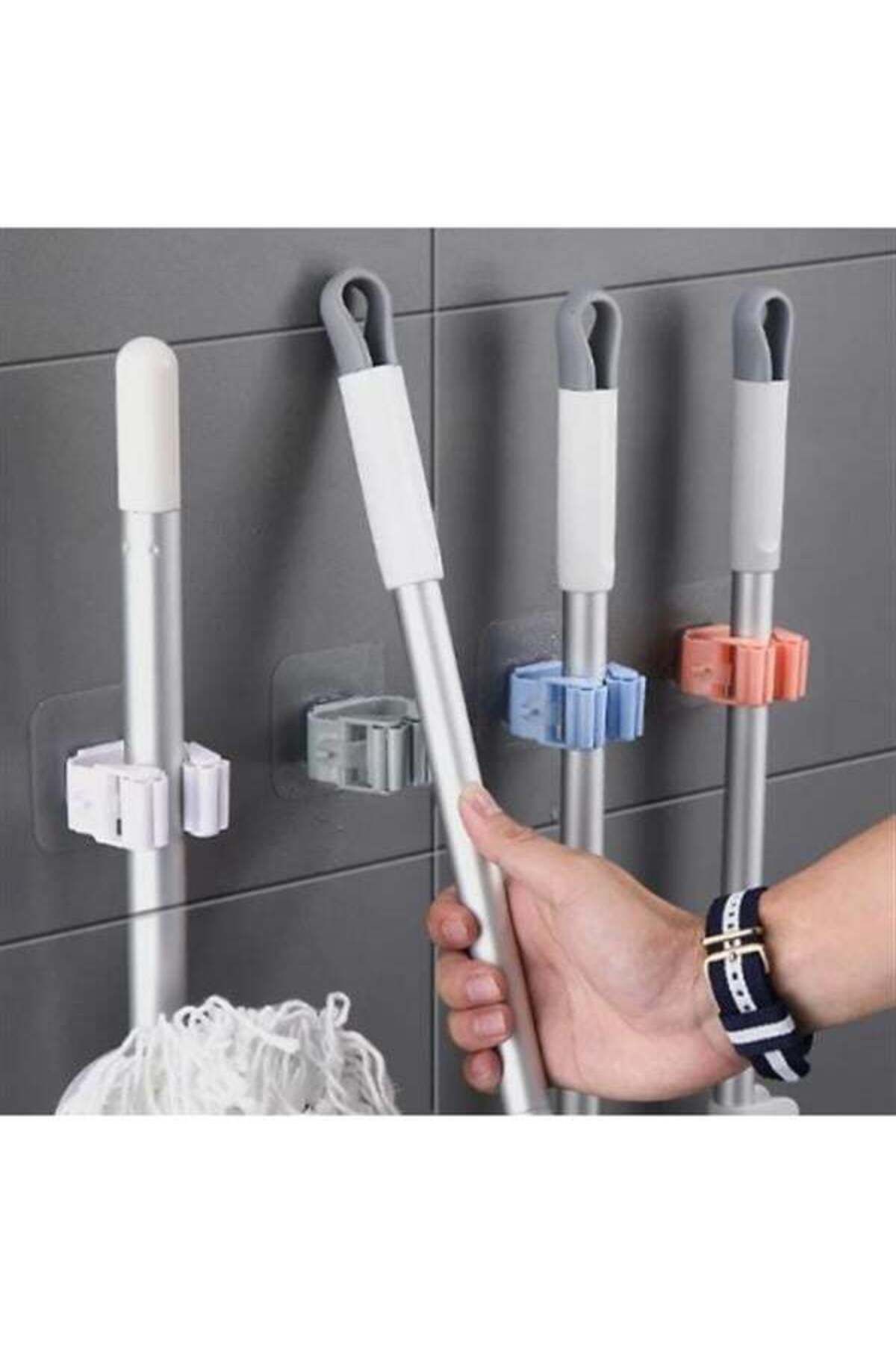Emperium Yapışkanlı Mop Tutucu Seti 4 Adet