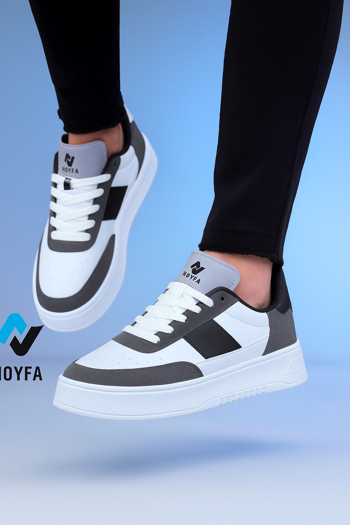 Noyfa erkek spor ayakkabısı düz taban ayakkabı erkek spor ayakkabısı sneaker