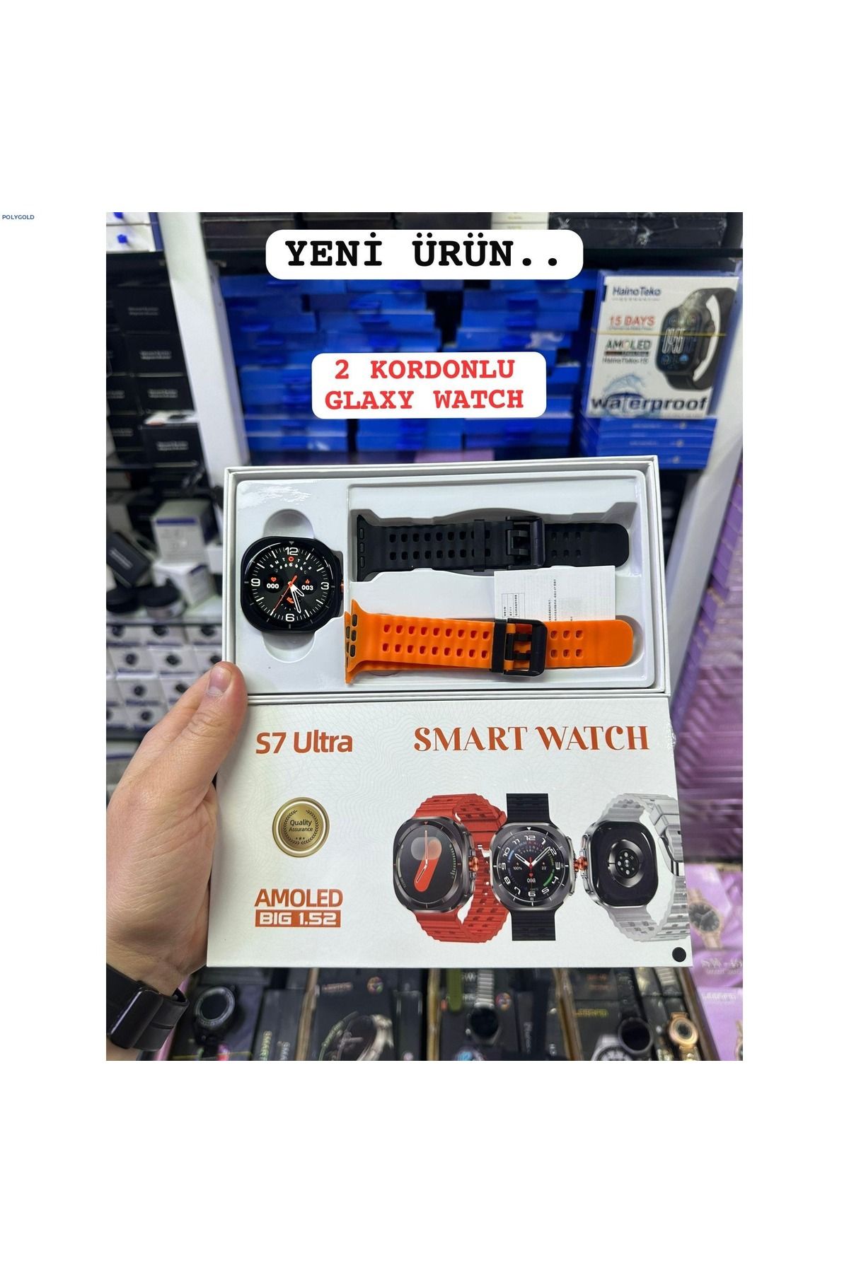 DigiMonster S7 Wath Ultra Akıllı Saat Yeni Kasa Çift Kordonlu Amoled Ekranlı