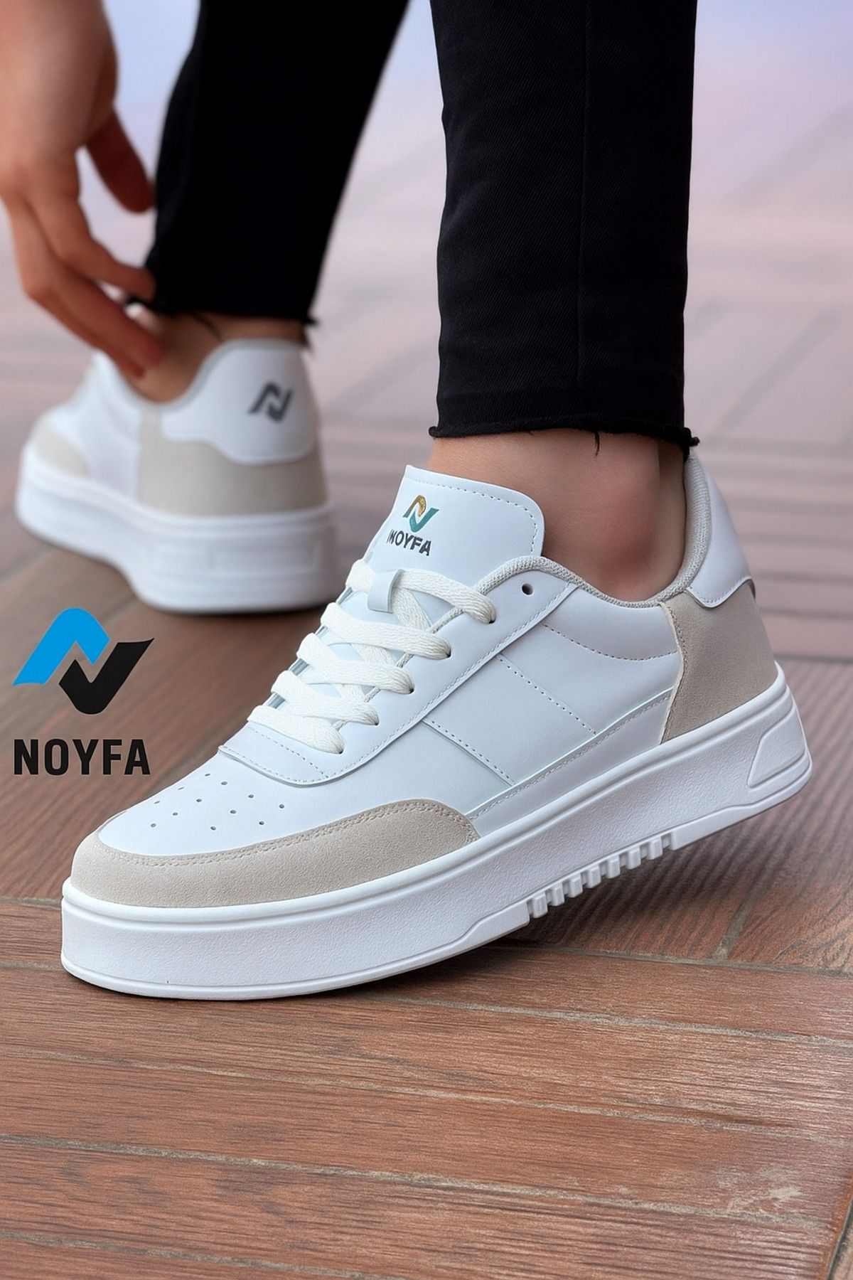 Noyfa erkek spor ayakkabısı düz taban ayakkabı erkek spor ayakkabısı sneaker