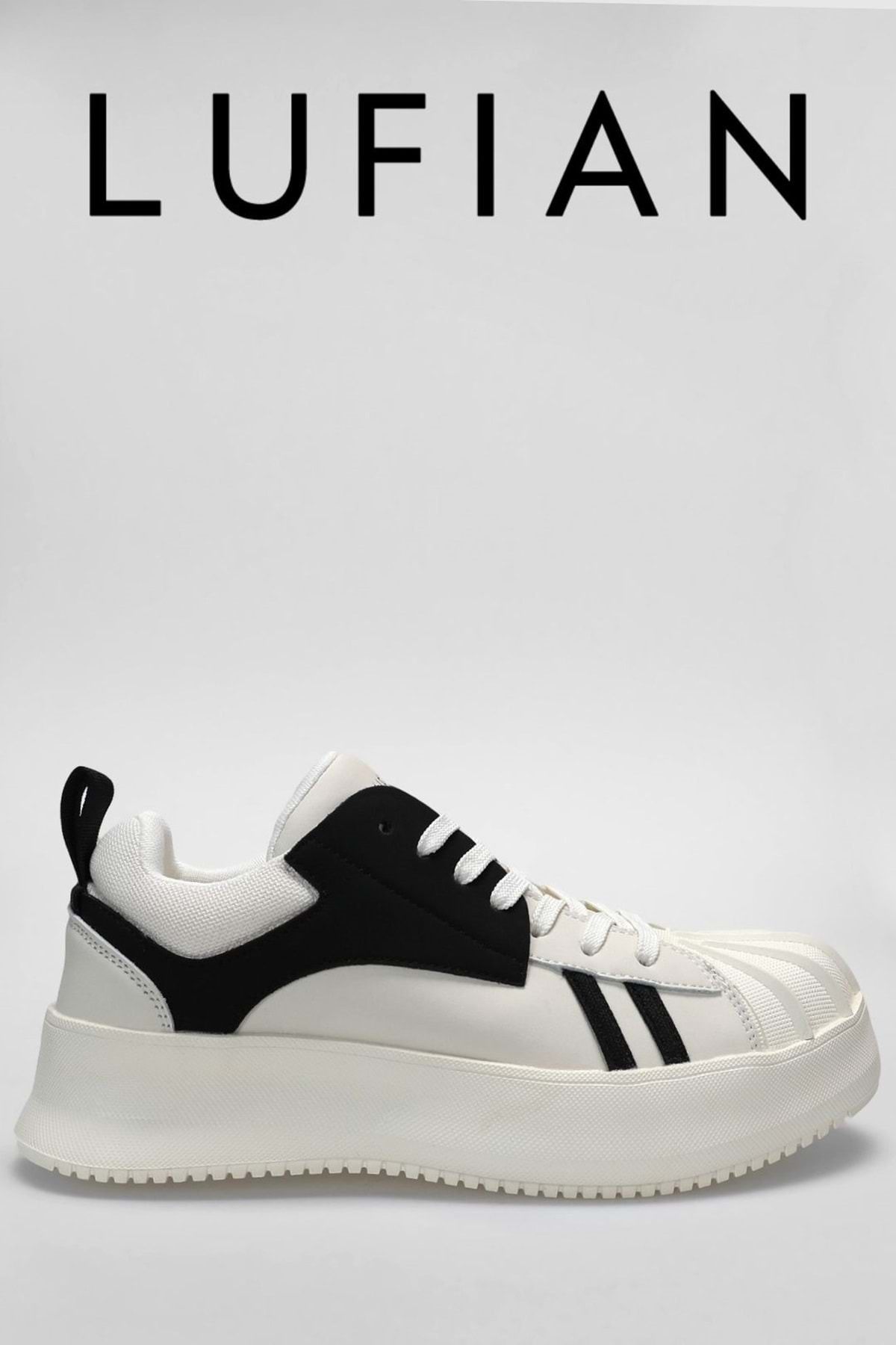 Lufian 112230200 Pıers Sneaker Erkek Deri Ayakkabı BEYAZ
