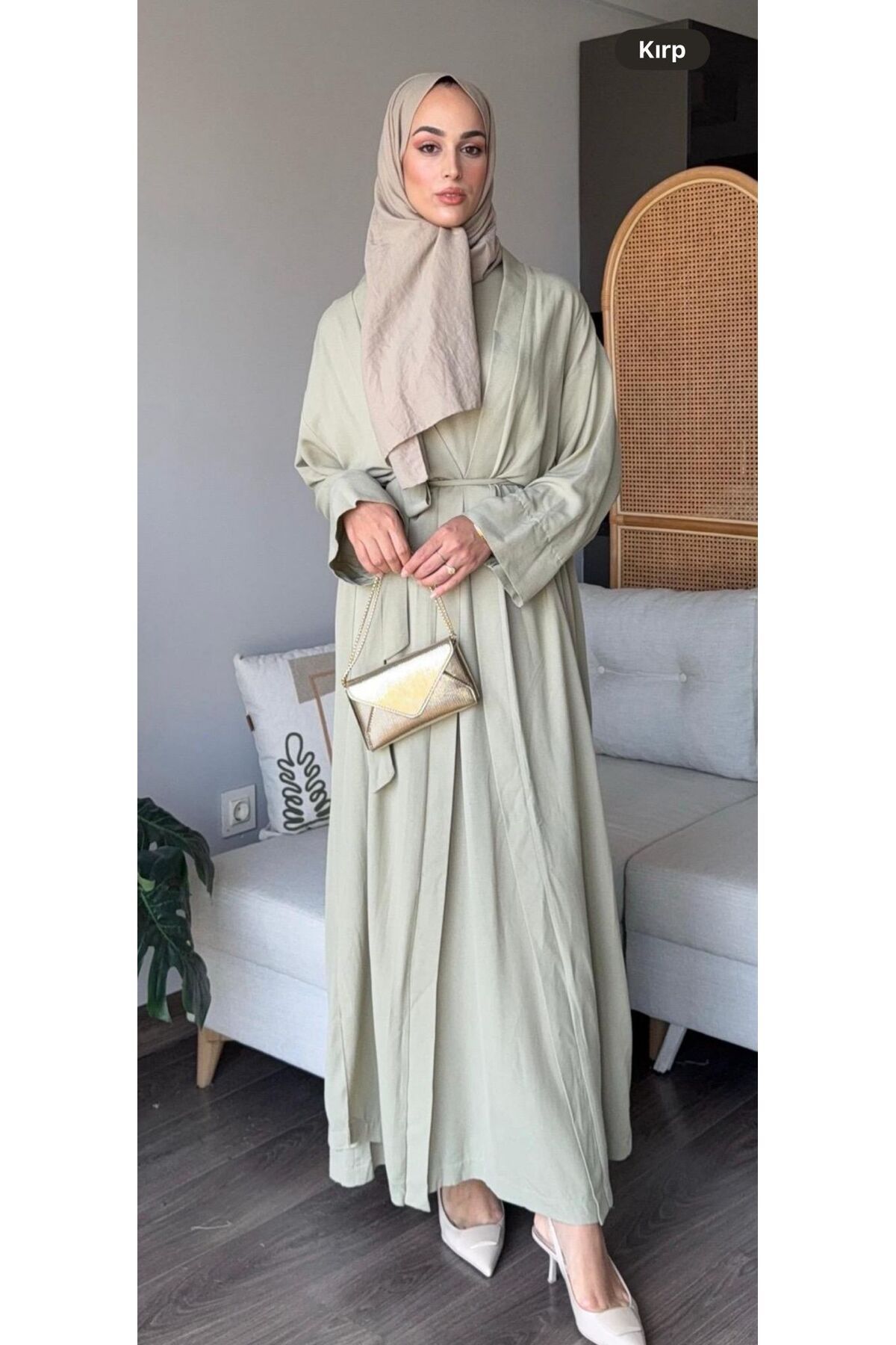Seranka İÇLİKLİ ABAYA TAKIM