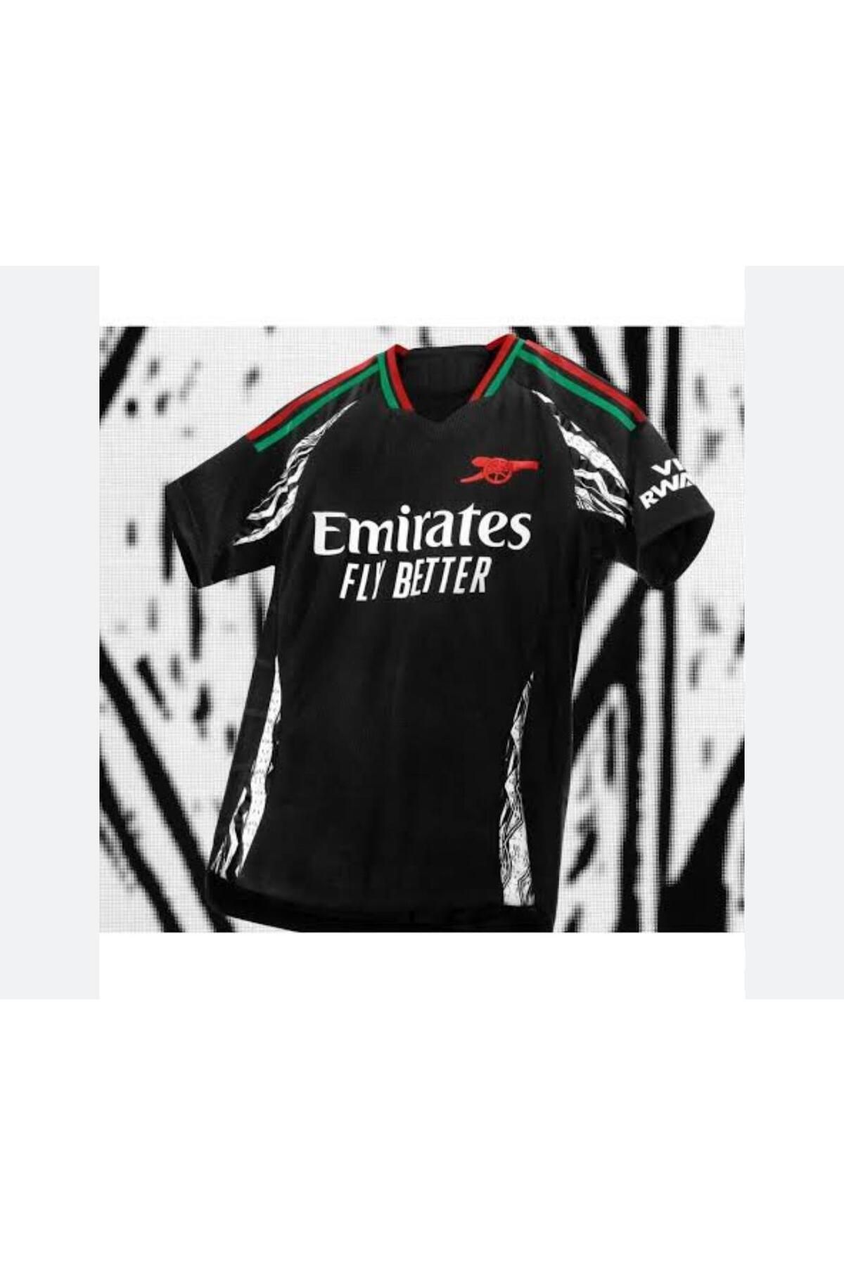 Atlas ARSENAL İSİMSİZ İÇ SAHA siyah YETİŞKİN FUTBOL FORMASI