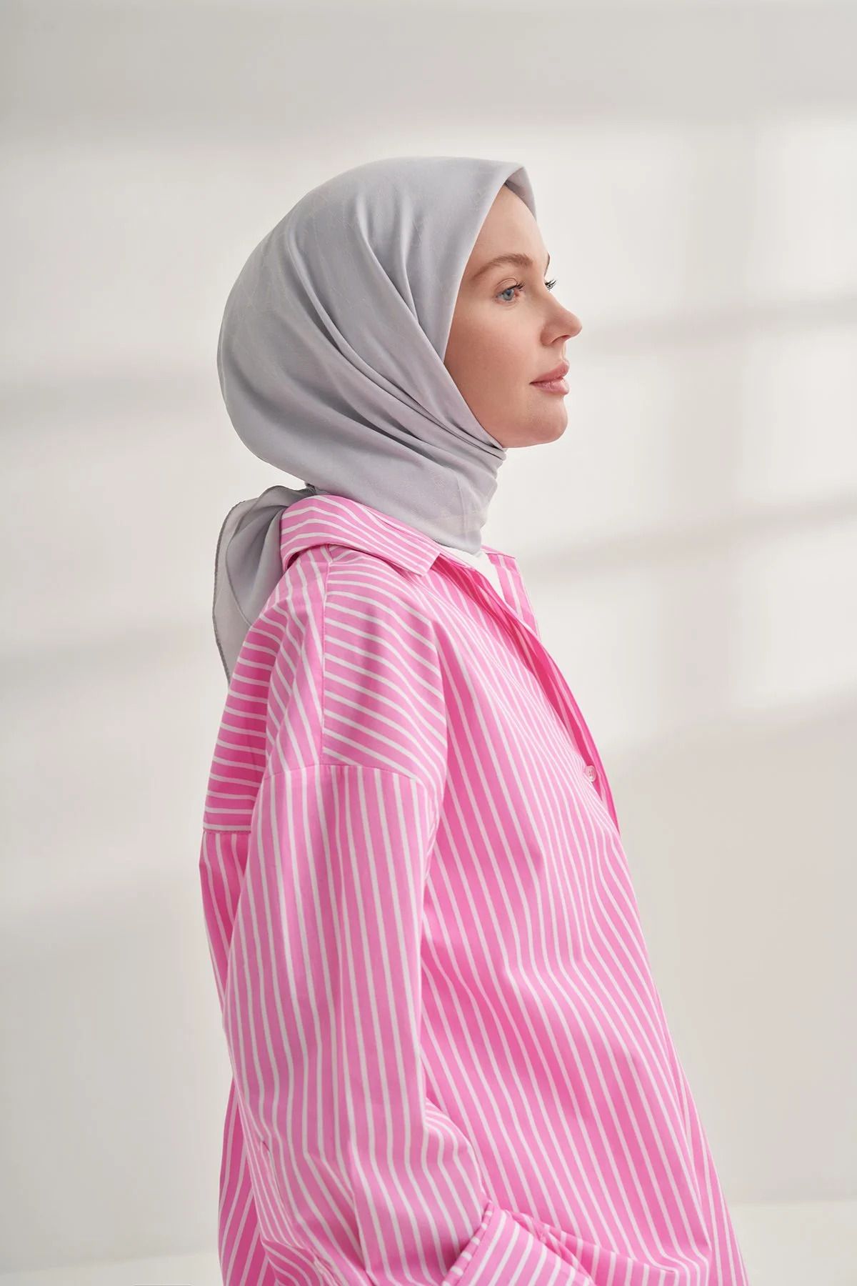 ARMANDA MONOGRAM A DESEN COTTON EŞARP
