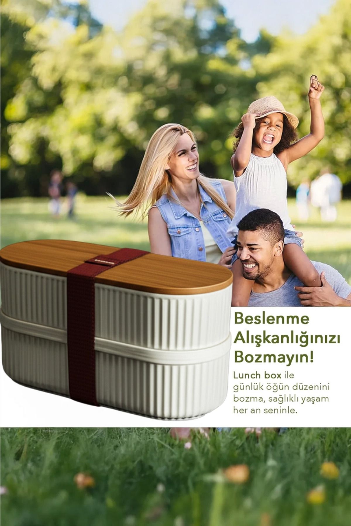 Modafiks Kahvaltılık Ofis Okul Çocuk Beslenme Kabı Lunch Box Büyük Bölmeli