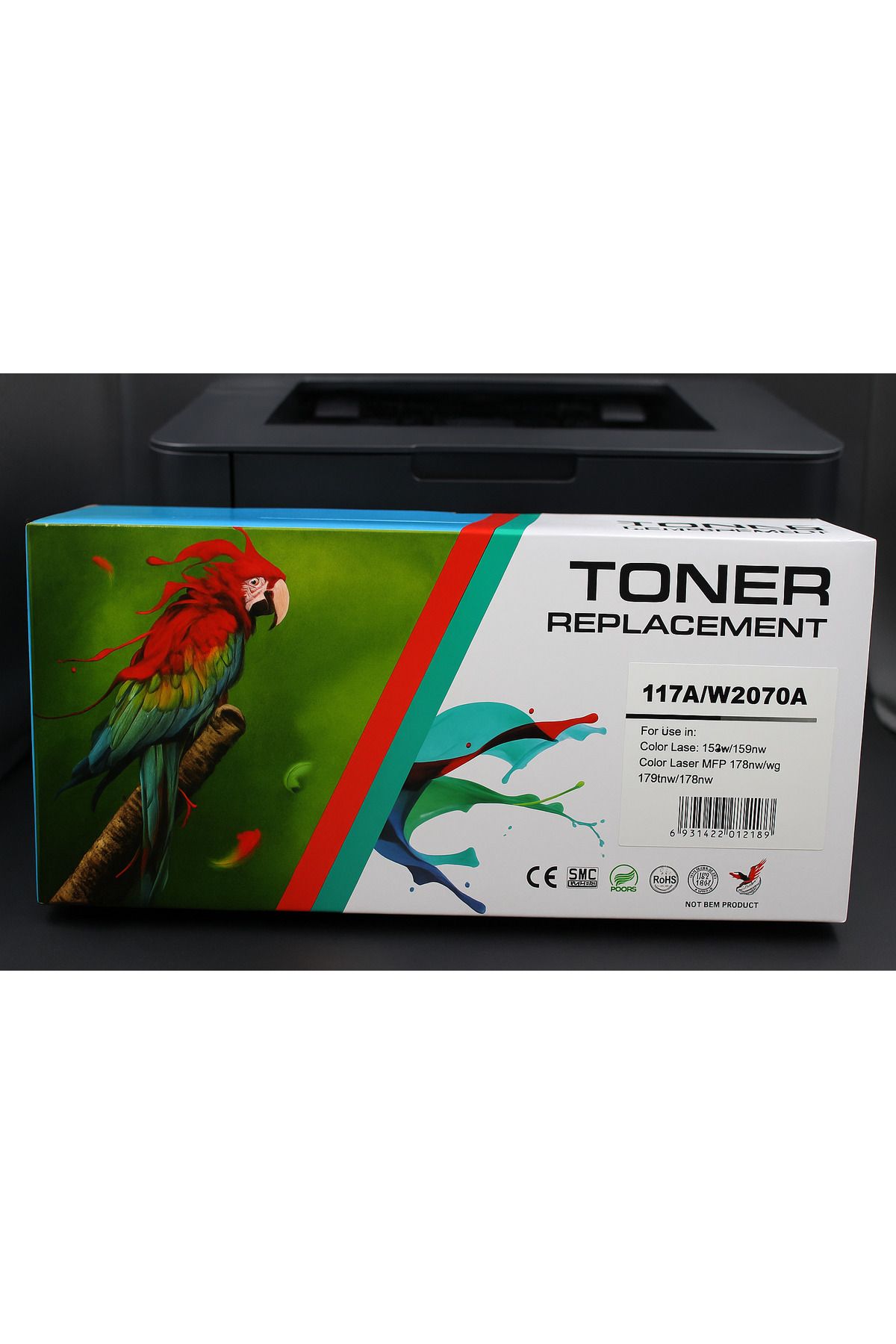 mutes HP W2073A Muadil Toner mavi