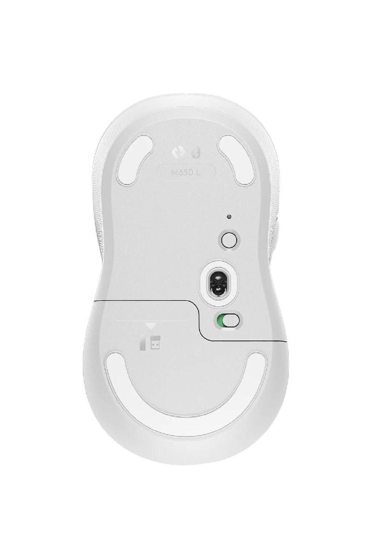 logitech-Signature M650 Mouse Optical up to 4000 dpi Bluetooth/Wireless (2.4 GHz RF)White 2