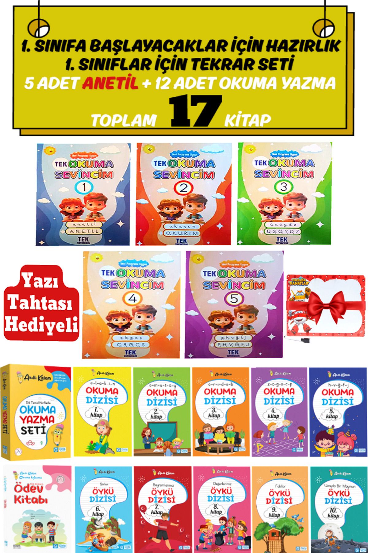 Altınpost Yayınları 1. Sınıfa Başlayacaklar İçin Hazırlık Seti-1. Sınıflar İçin Tekrar Seti-Okuma Yazma Seti