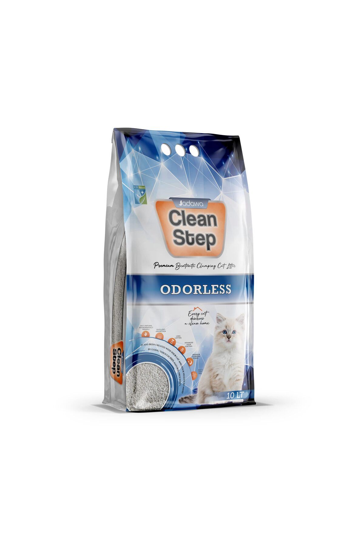 jadawa Clean Step Tamamen Doğal Kedi Kumu, Maksimum Topaklanma