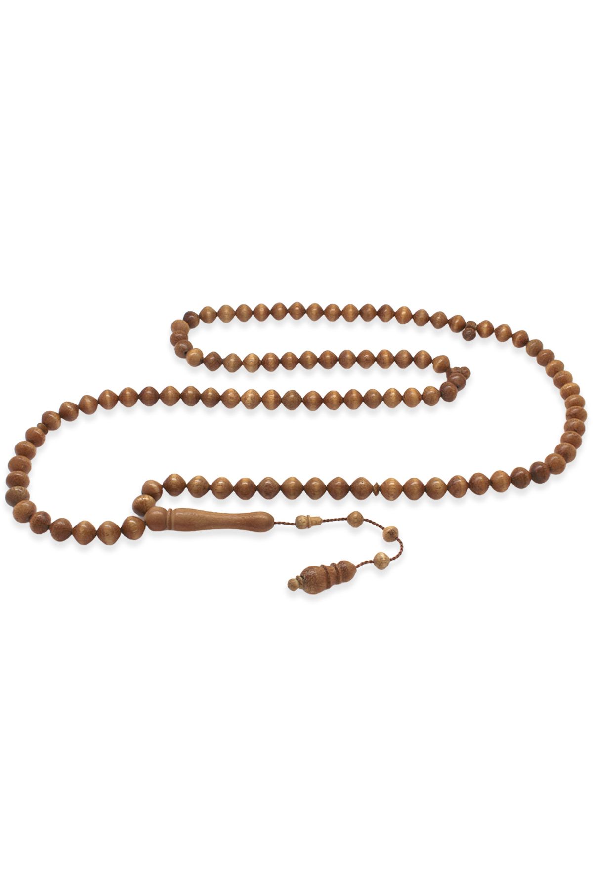 Tesbihane-System Istanbul Cut Brown 99 Grain Mango Tree Prayer Prayer Beads 2