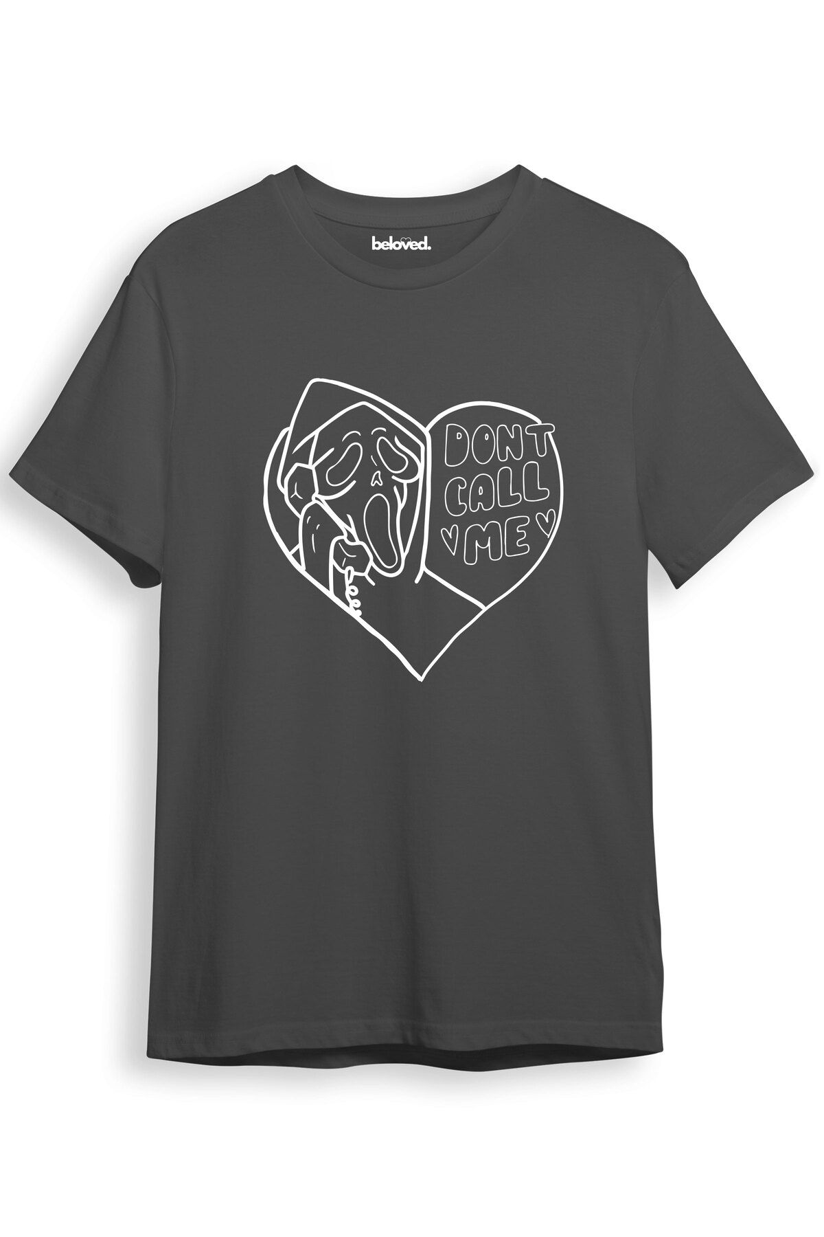 beloved.co Scream Don't Call Me Tasarımlı Dijital Baskılı %100 Pamuk Regular Fit T-Shirt