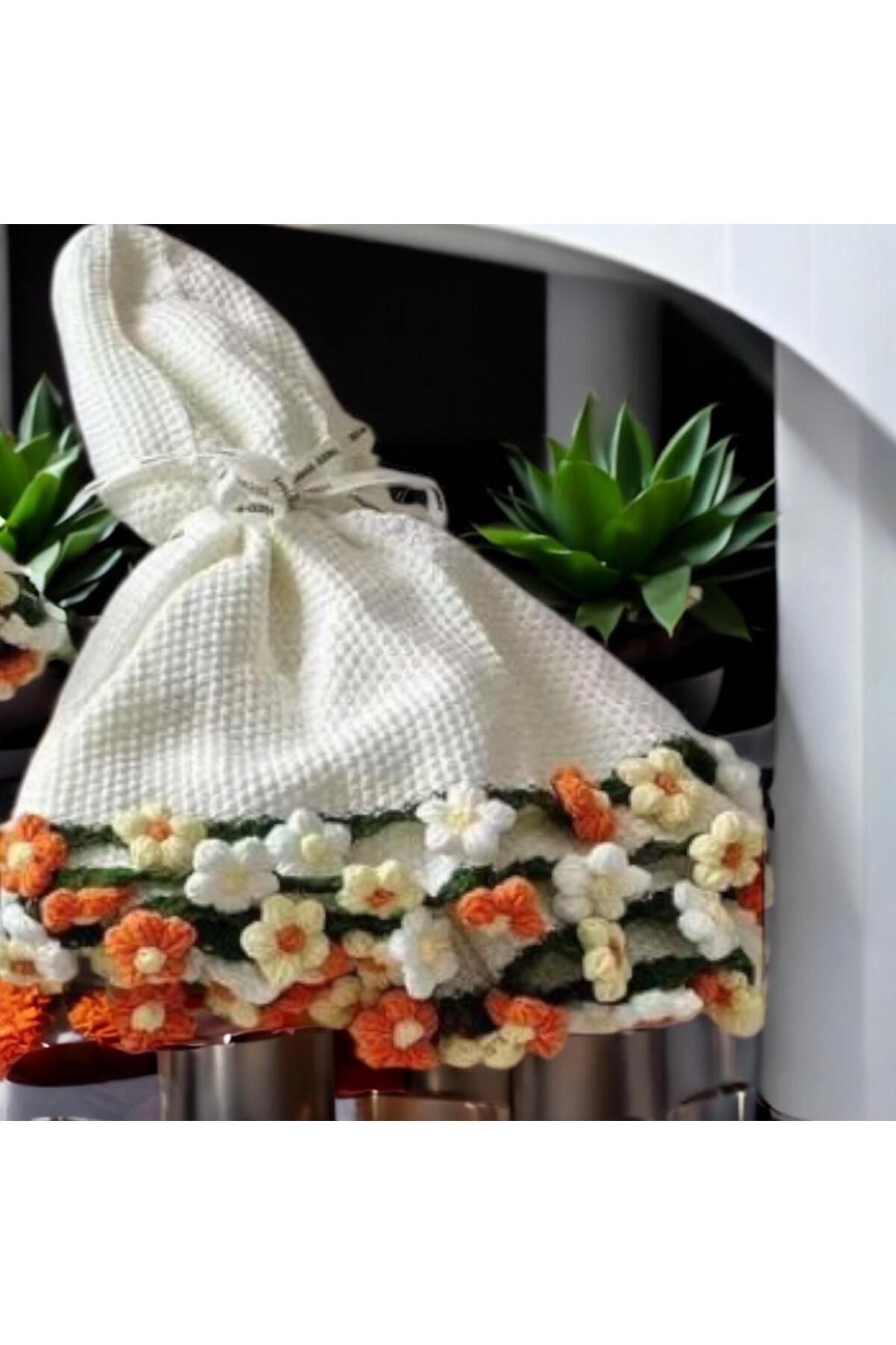 Charme Elegant el örgüsü buket battaniye