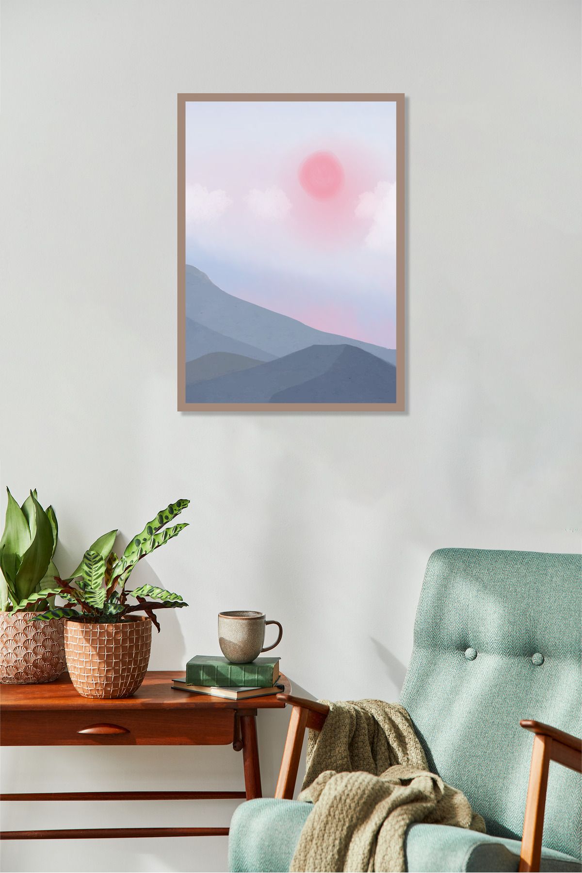BENUKO Dekorasyon Dağ Manzara Posteri 30x42cm No:2
