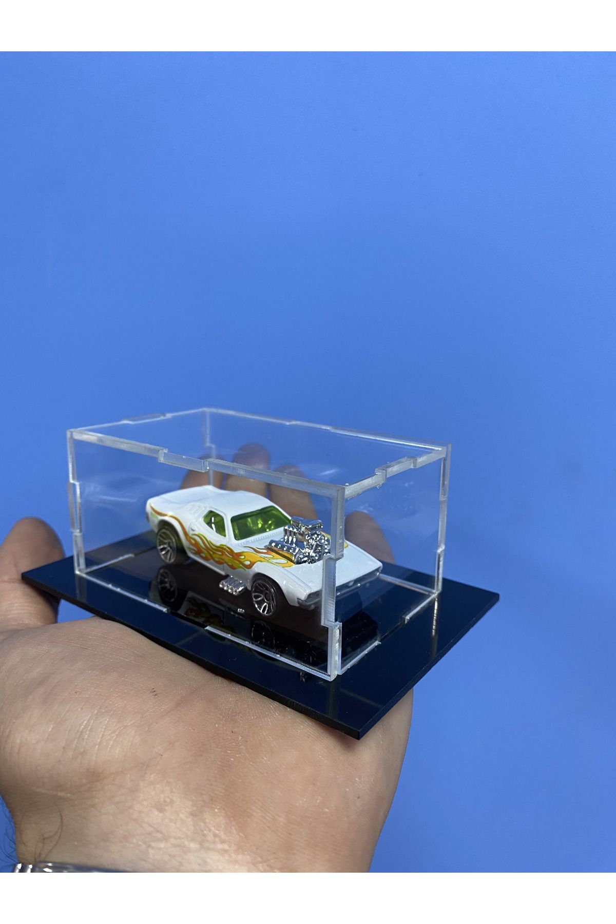 Neon HOTWHEELS 1.64 Ölçek Tekli Pleksi Araba Rafı