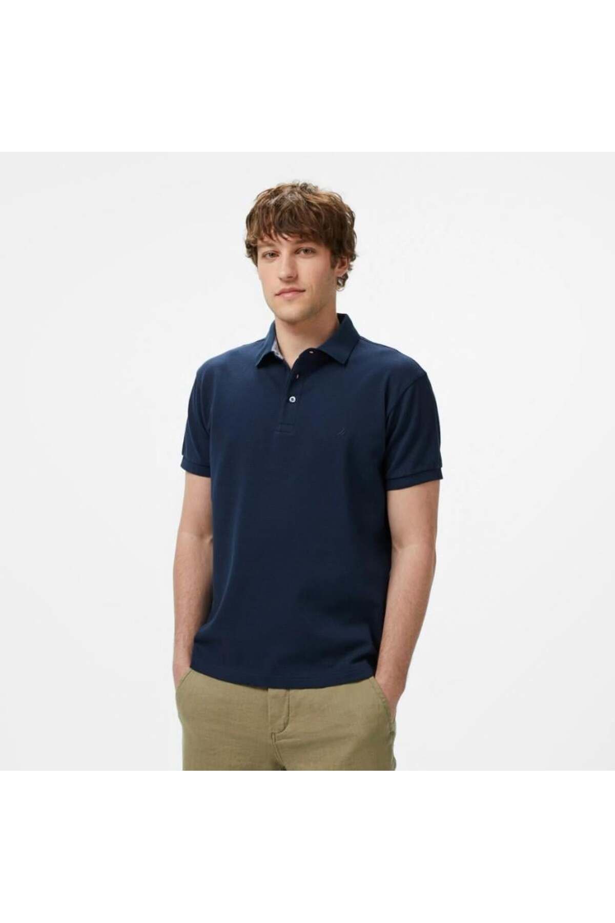 Nautica Erkek Lacivert Classic Fit Polo