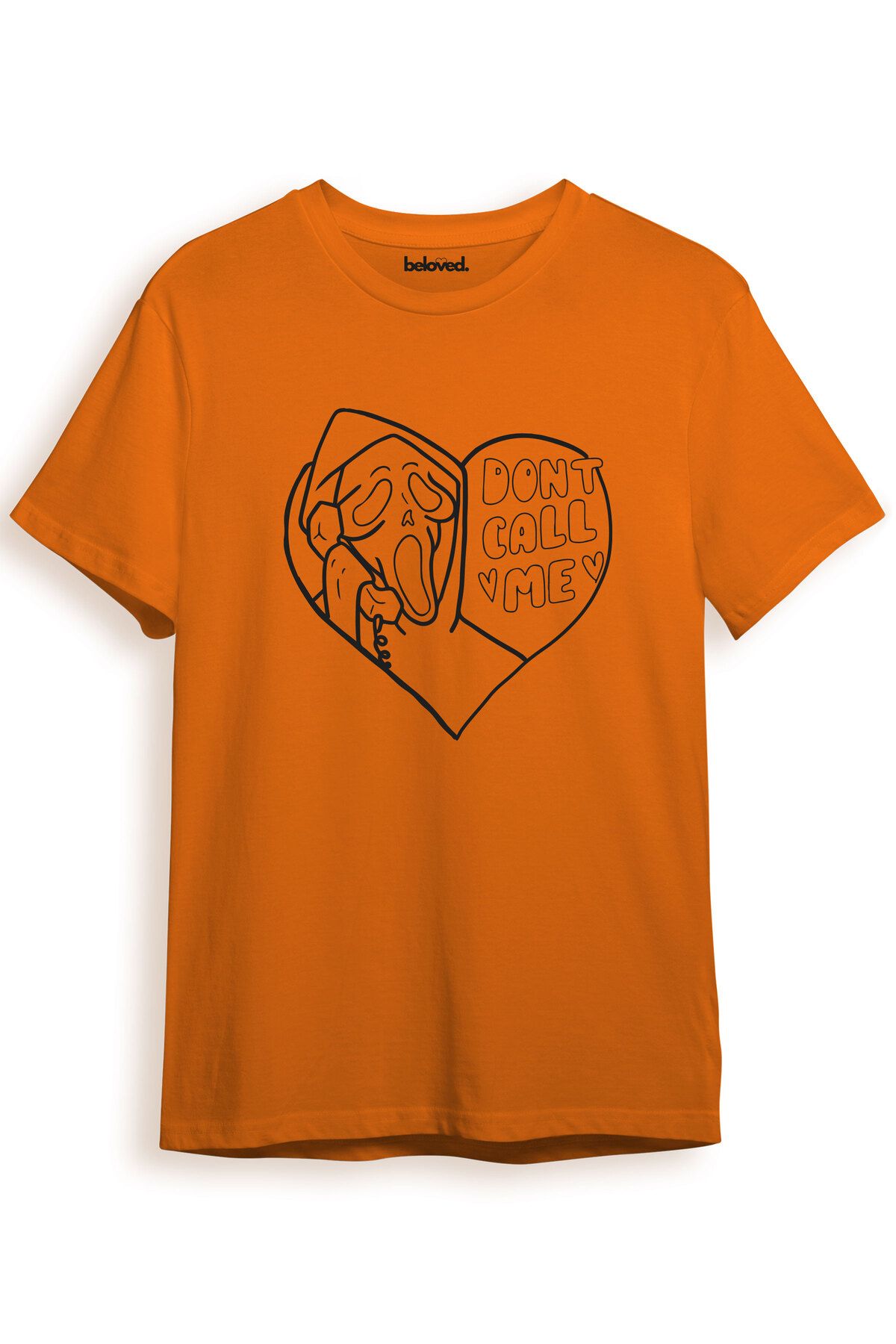 beloved.co Scream Don't Call Me Tasarımlı Dijital Baskılı %100 Pamuk Regular Fit T-Shirt