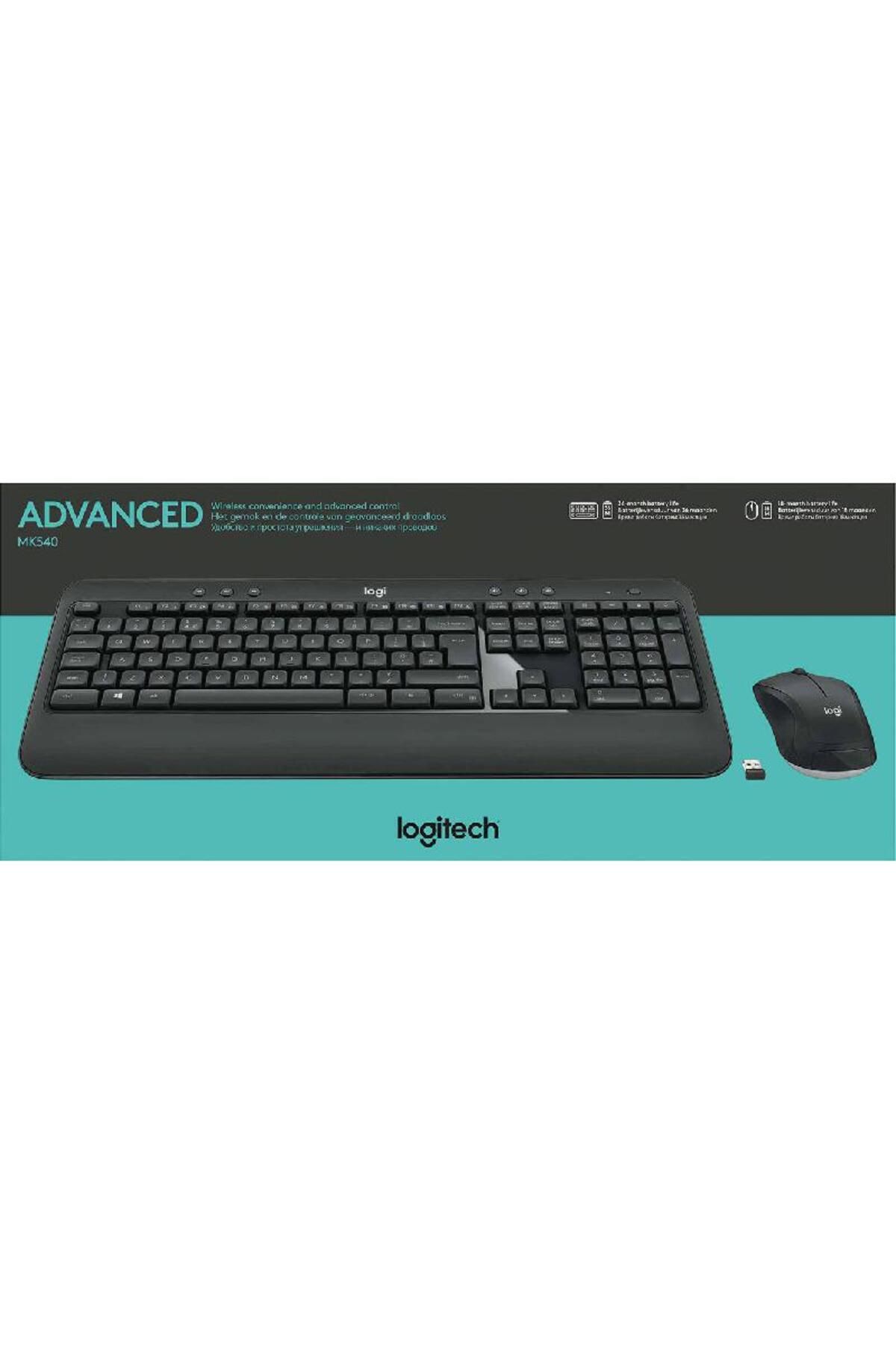logitech-Advanced "Logi" Desktop (Keyboard and Mouse) Wireless (2.4 GHz RF)for Laptop/Gaming Laptop/Desktop 2