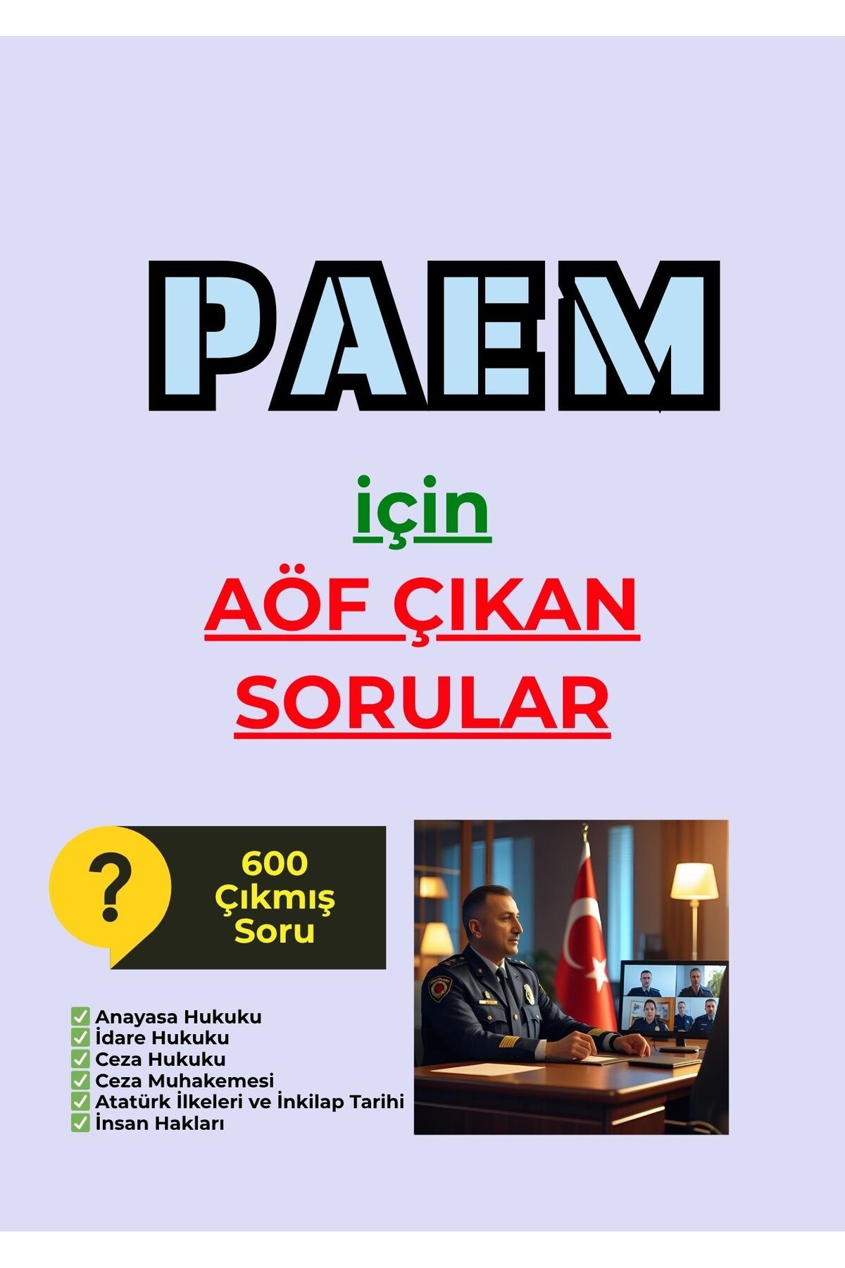 Pratik Kaynak Yayınları PAEM Adayları için AÖF Çıkmış Sorular
