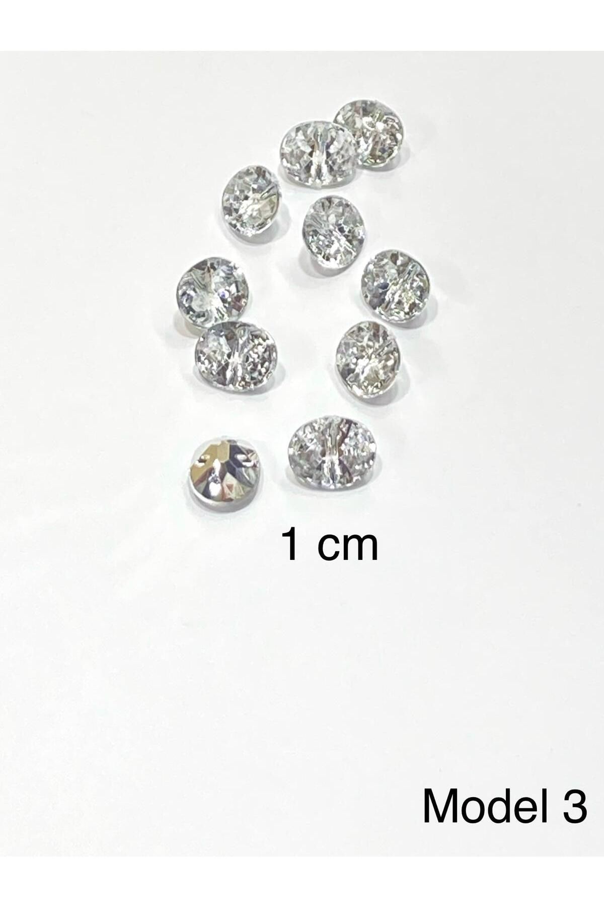 karantuhafiye-Blouse Button / Plastic Stone Appearance Button with Hole from the Bottom / 2919 / 10 Pieces / Model 3 2