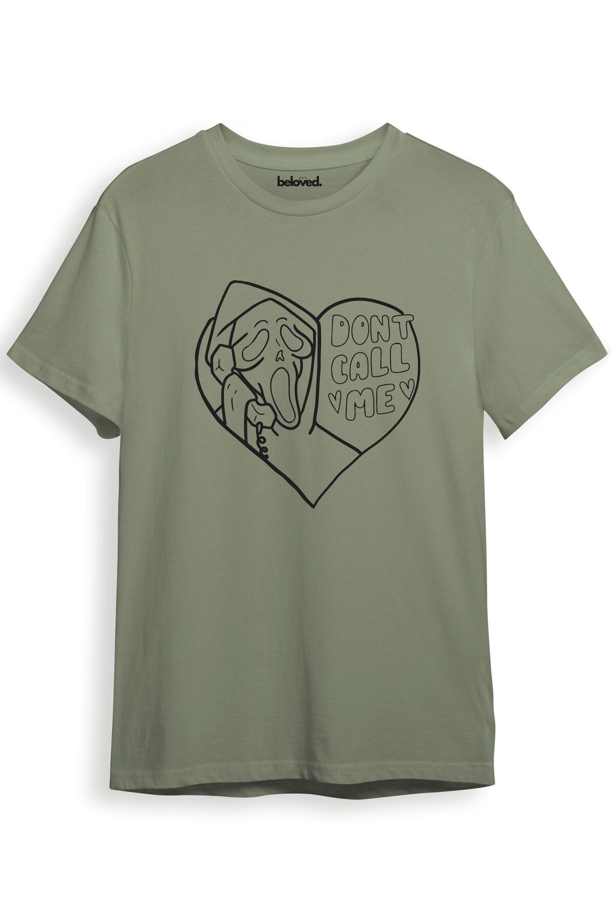 beloved.co Scream Don't Call Me Tasarımlı Dijital Baskılı %100 Pamuk Regular Fit T-Shirt