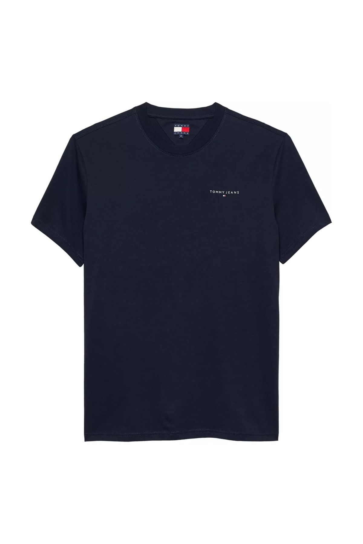 Tommy Hilfiger Erkek Slim Fit Minimal Logo T-Shirt - Lacivert