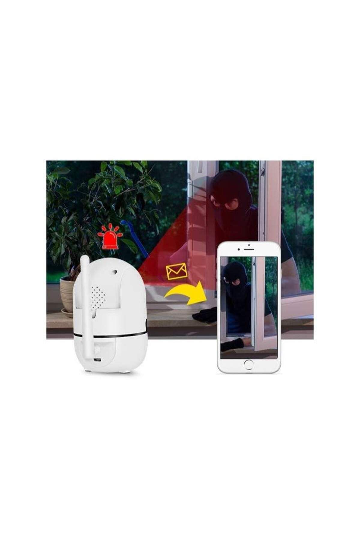 SIKS-® Surveillance Camera, Live Image, Automatic Rotation Via Application, Full Hd, White 4