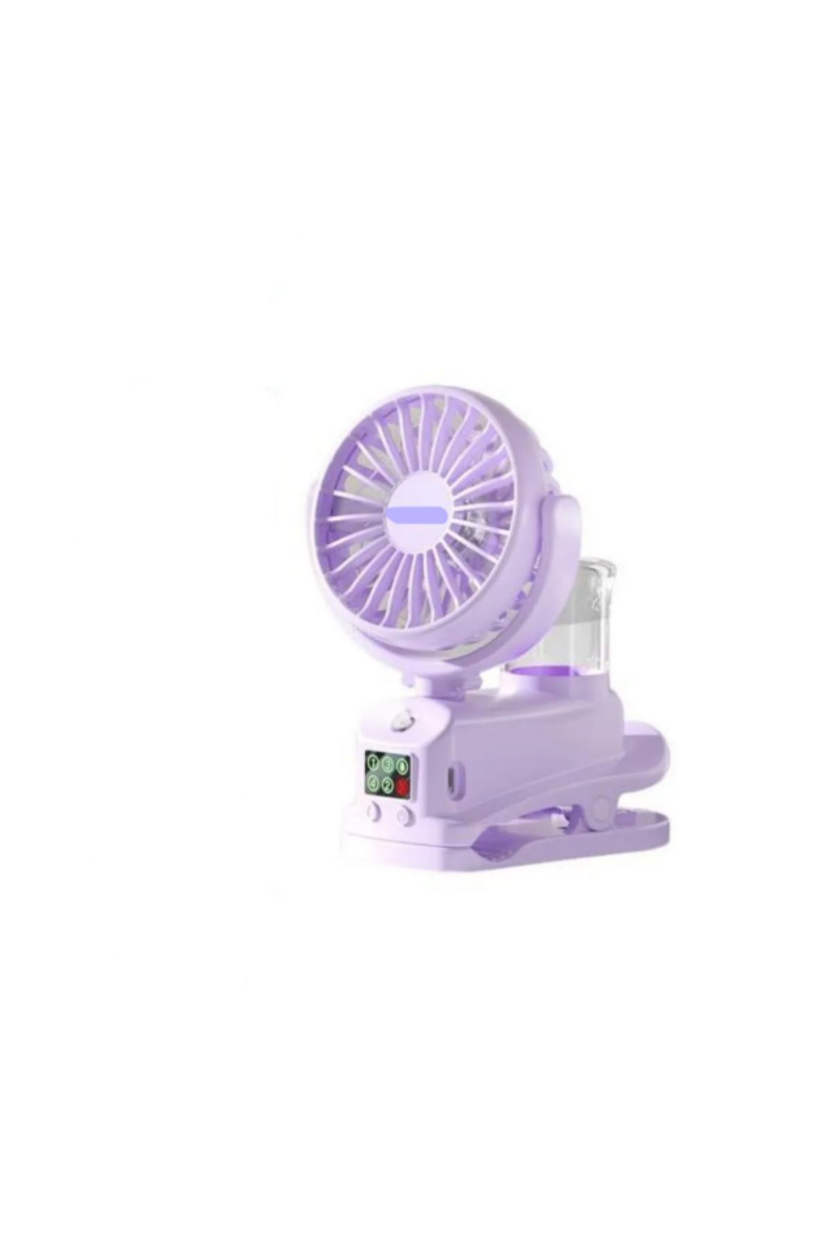 Ozmik Şarjlı Mandallı Fan Masaüstü Vantilatör Su Spray Püskürtmeli Serinletici Mini Klima
