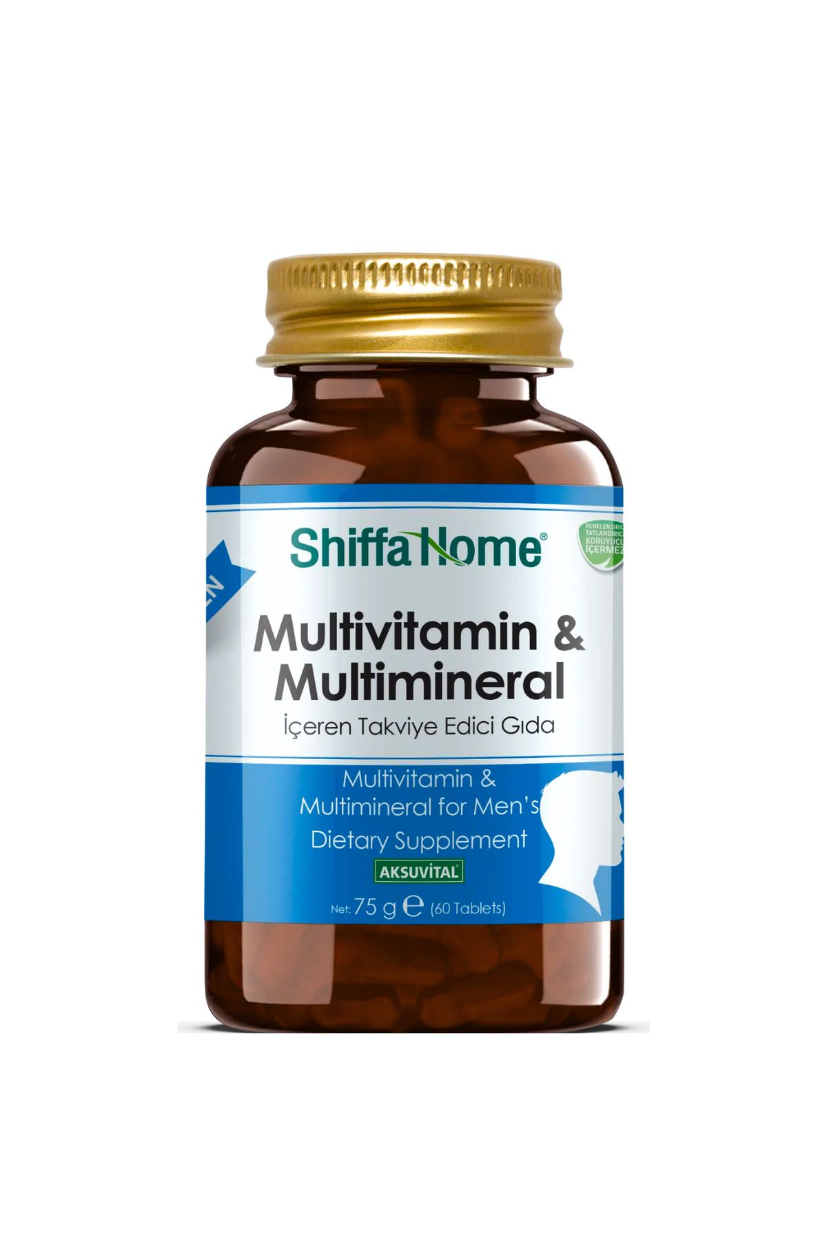 GÜLCE LOKMAN HEKİM AKTAR SHİFFA GOME MULTİVİTAMİN & MULTİMİNERAL - ERKEK - 1260 mg x 60 TABLET