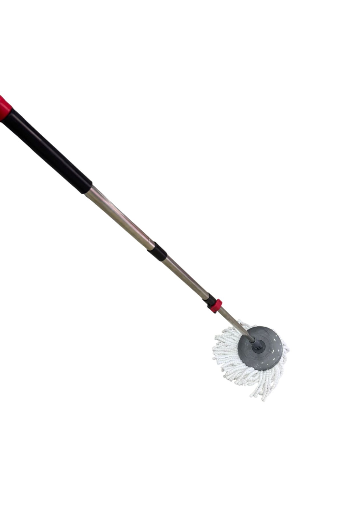 PRATİK SHOP Yeni Nesil Döner Başlıklı Uzayabilen Saplı Püsküllü Mop ( Standarttır. Tüm Kovalara Uyumludur. )