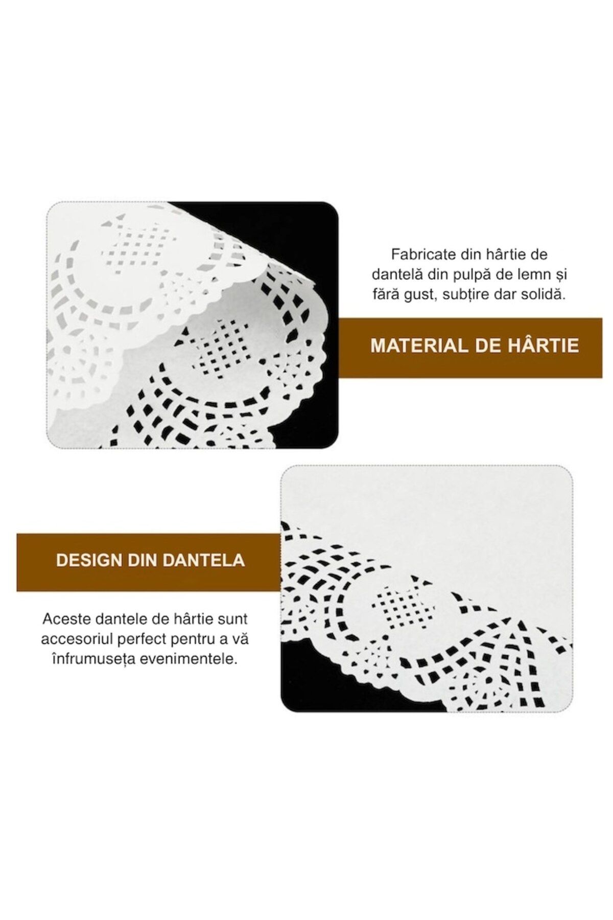 LYOBEST-Lace Paper, Rectangular, 30x40 cm, 100 Pcs/Set, Weight 40 g/m², Color White 4