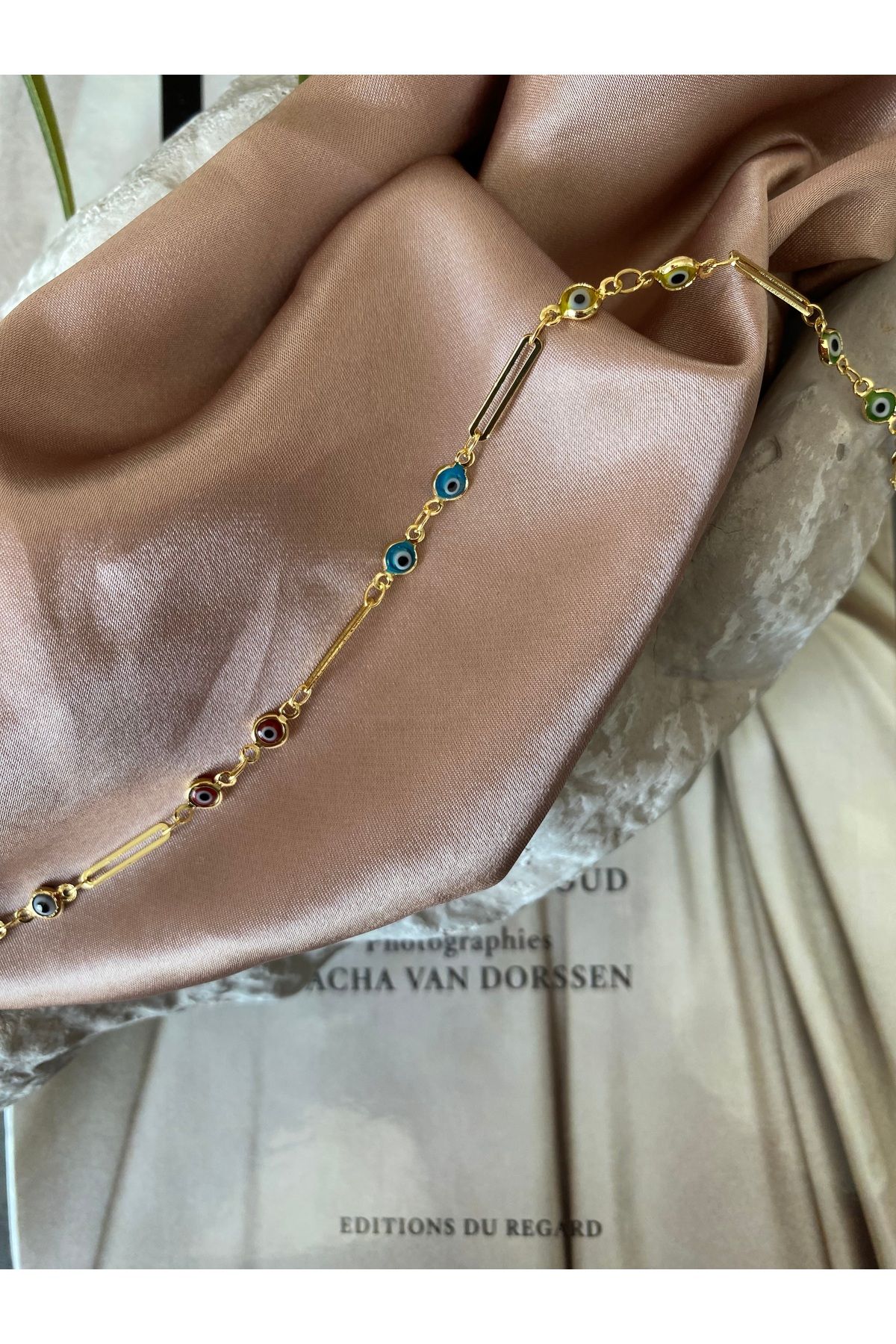 RAYM ACCESSORIES RENKLİ TAŞLI ÇELİK HALHAL