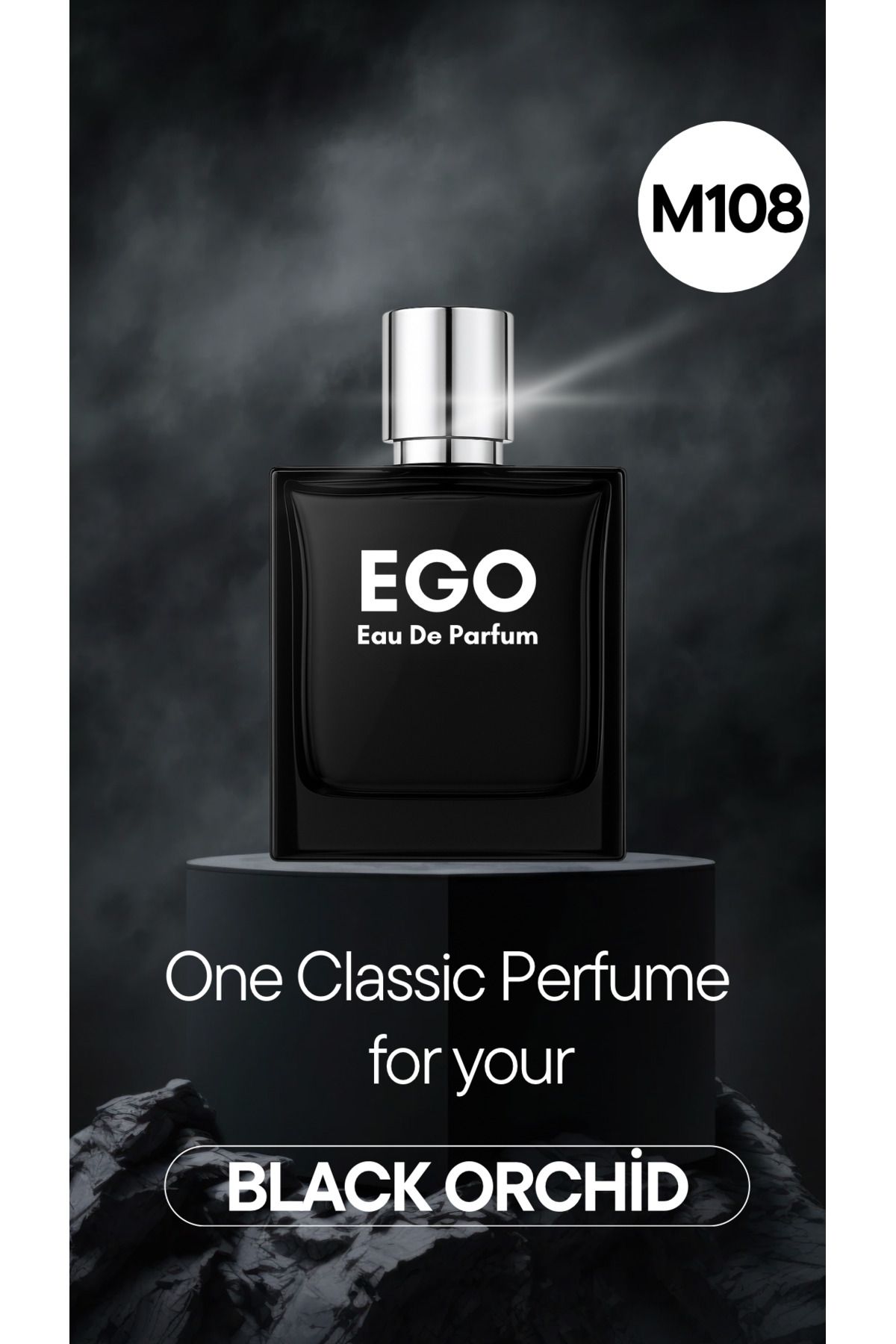 homeartplus M108 - Ego Edp 50 ml ( BLACK ORCHİD ) Baharatlı Erkek Parfüm