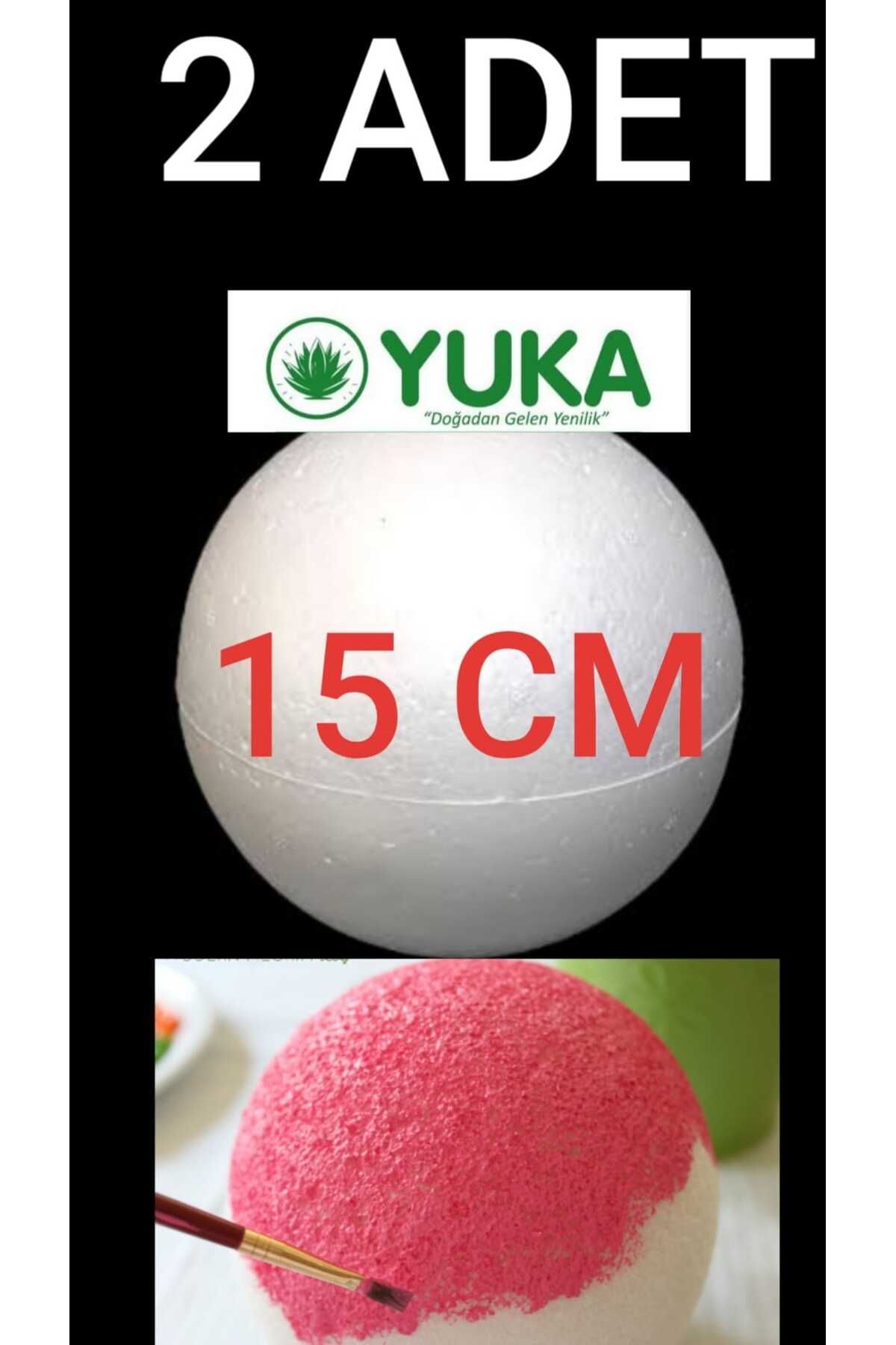 Yuka Strafor Top - Yuvarlak Top Küre - 15 Cm 2 ADET