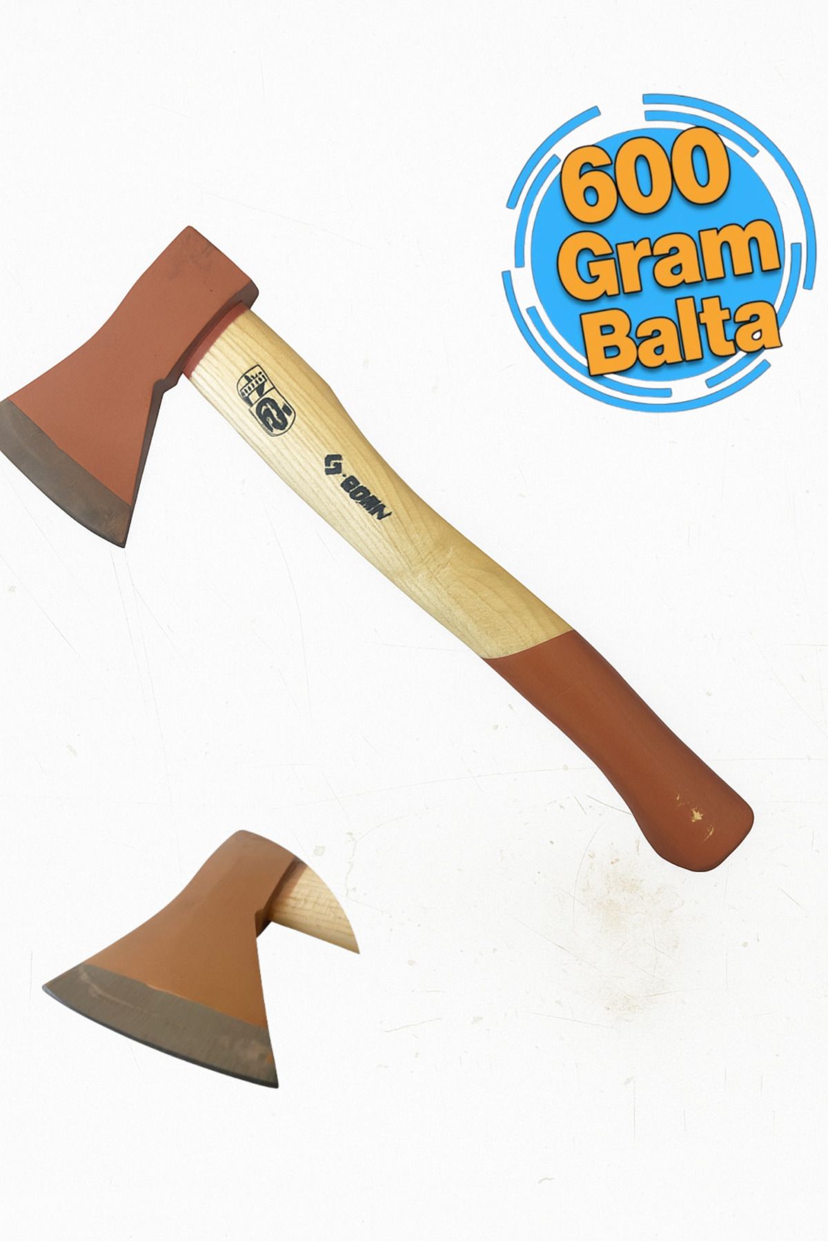 SOSIN Sosın Ahşap Saplı Kamp Baltası Odun Kesme 600 Gram