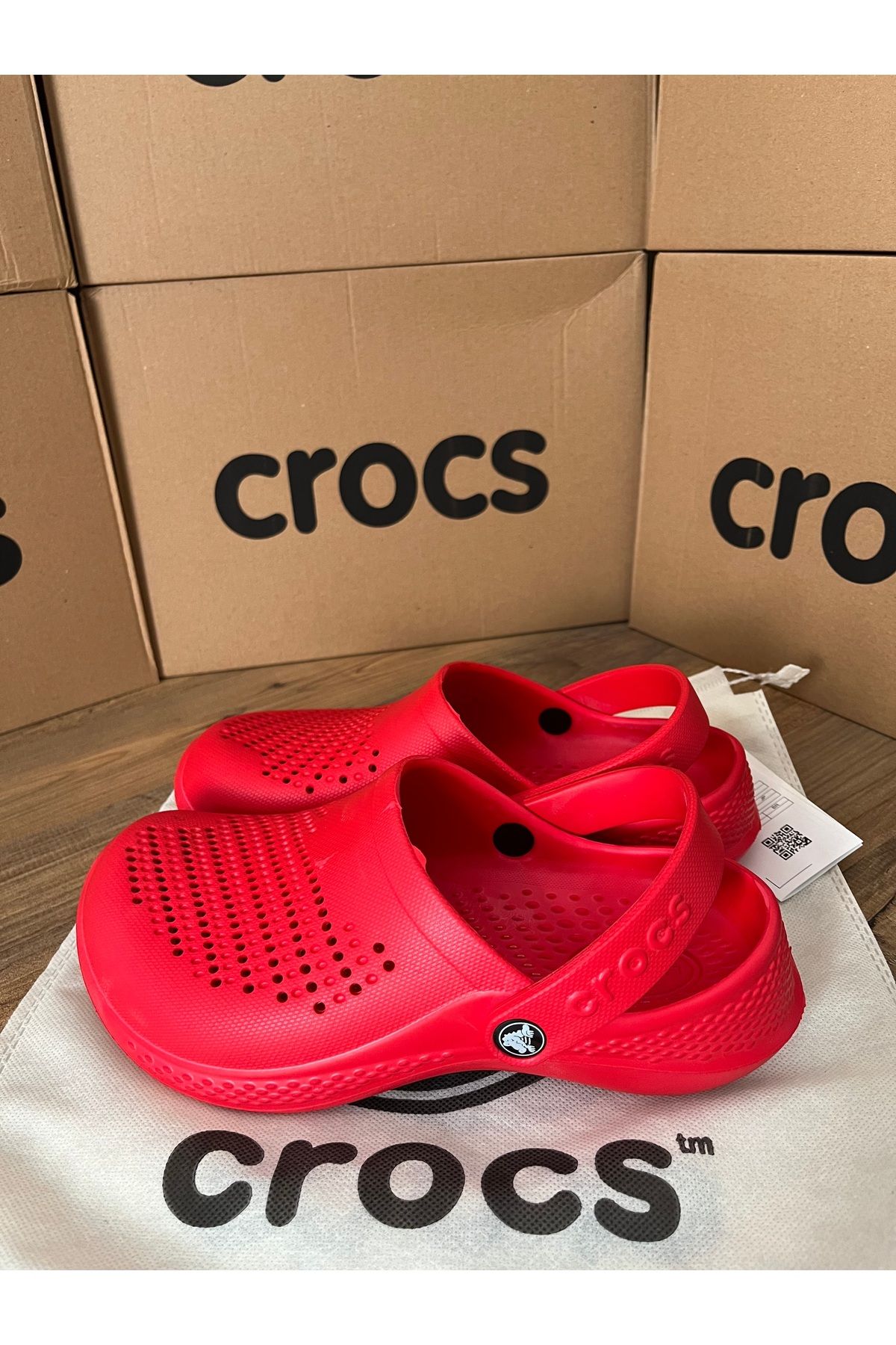 Crocs Literide Kırmızı Terlik,Sandalet