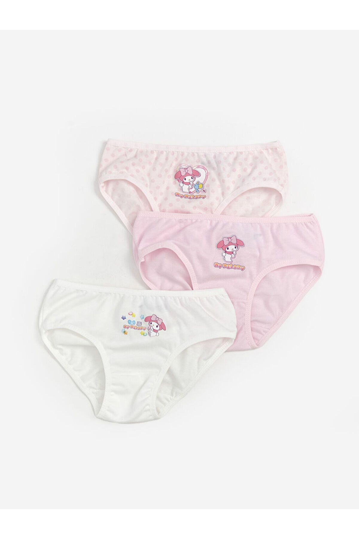 LC Waikiki Yeni Sezon Hello Kitty Baskili Kiz Cocuk Boxer 3'lu - S5PF21Z1