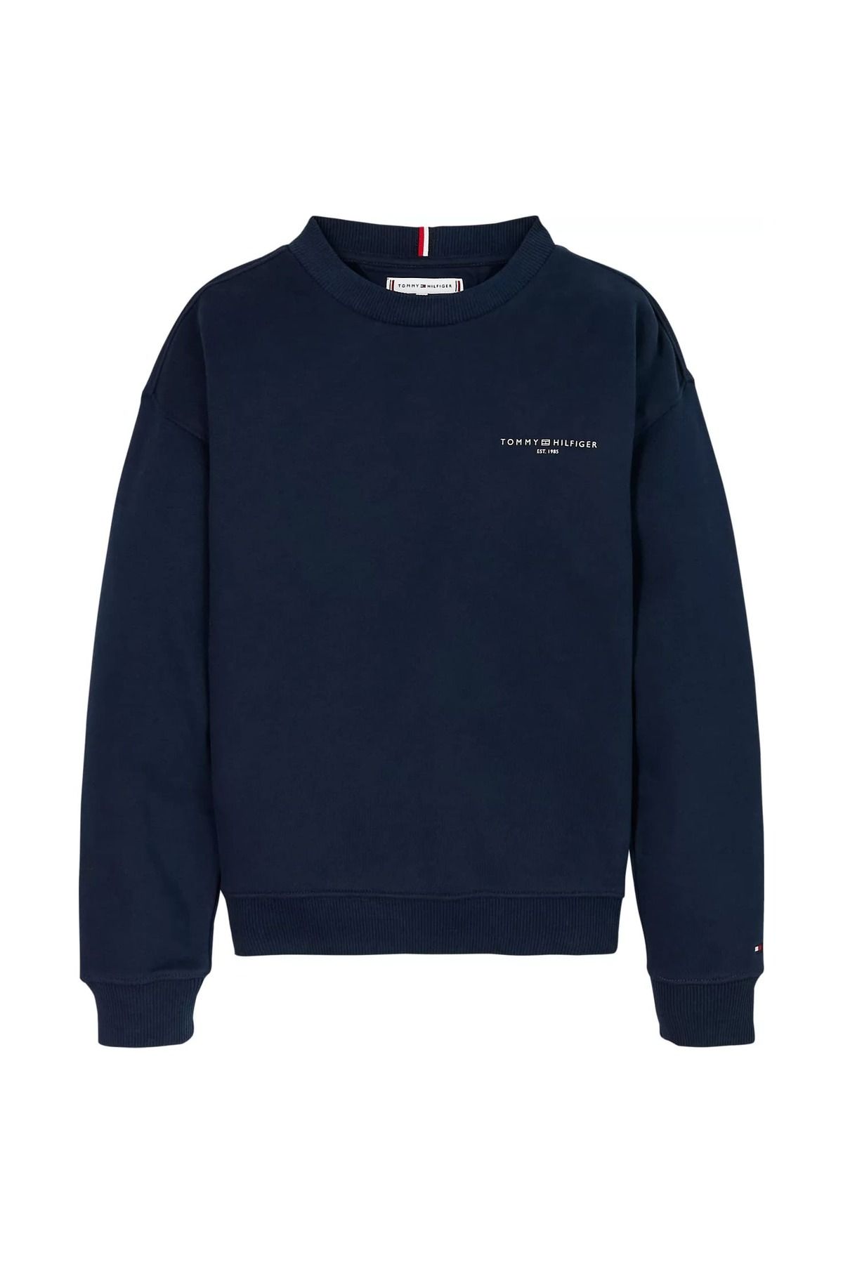 Tommy Hilfiger Unisex Çocuk Mini Corp Bisiklet Yaka Sweatshirt - Lacivert