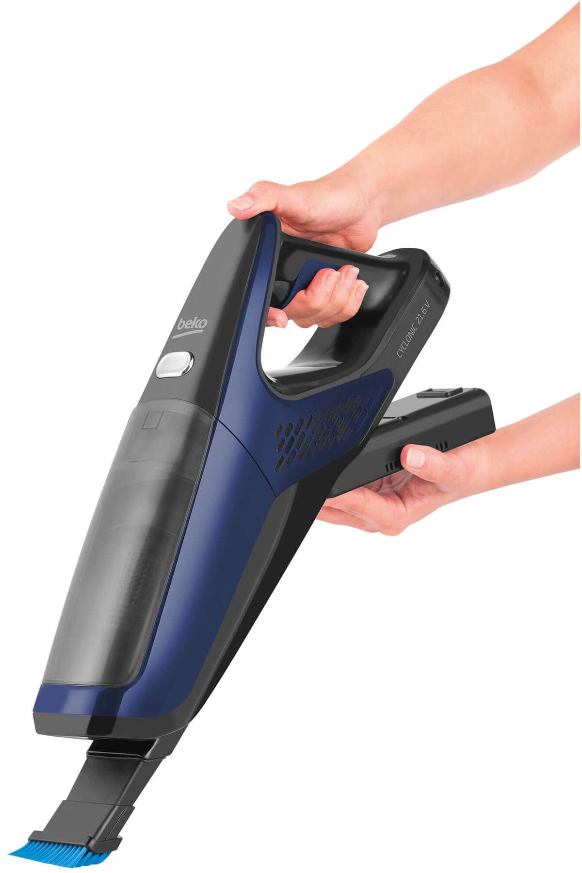 Beko-Aspirator vertical VRT61821VD, 21,6 V, Li-Ion, 0,5 L, autonomie 70 min, filtru Hepa, albastru 6